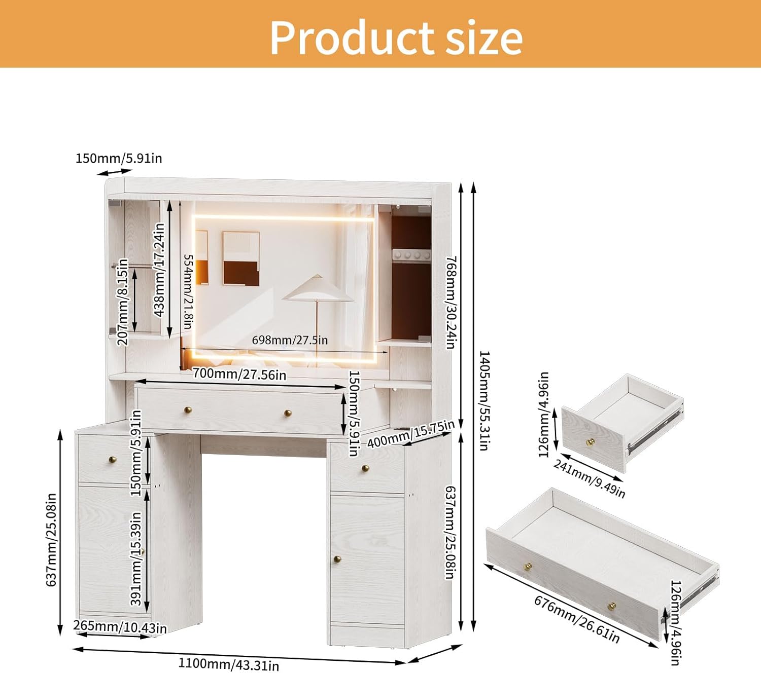 PAKASEPT T6W2005WXY241030 Bedroom-Vanities - View #3