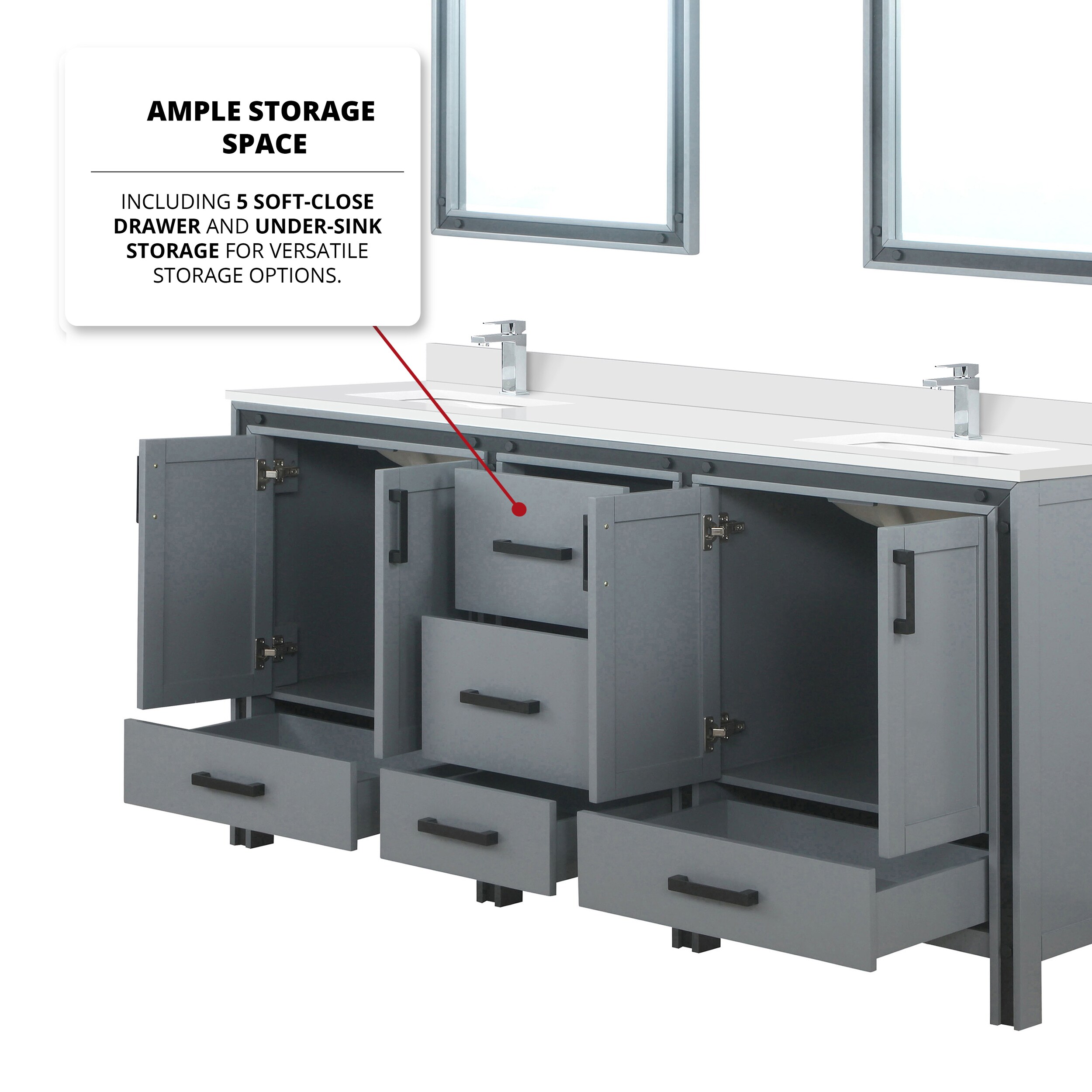 Lexora LVZV72DB211 Bath-Vanity-Combo - View #9