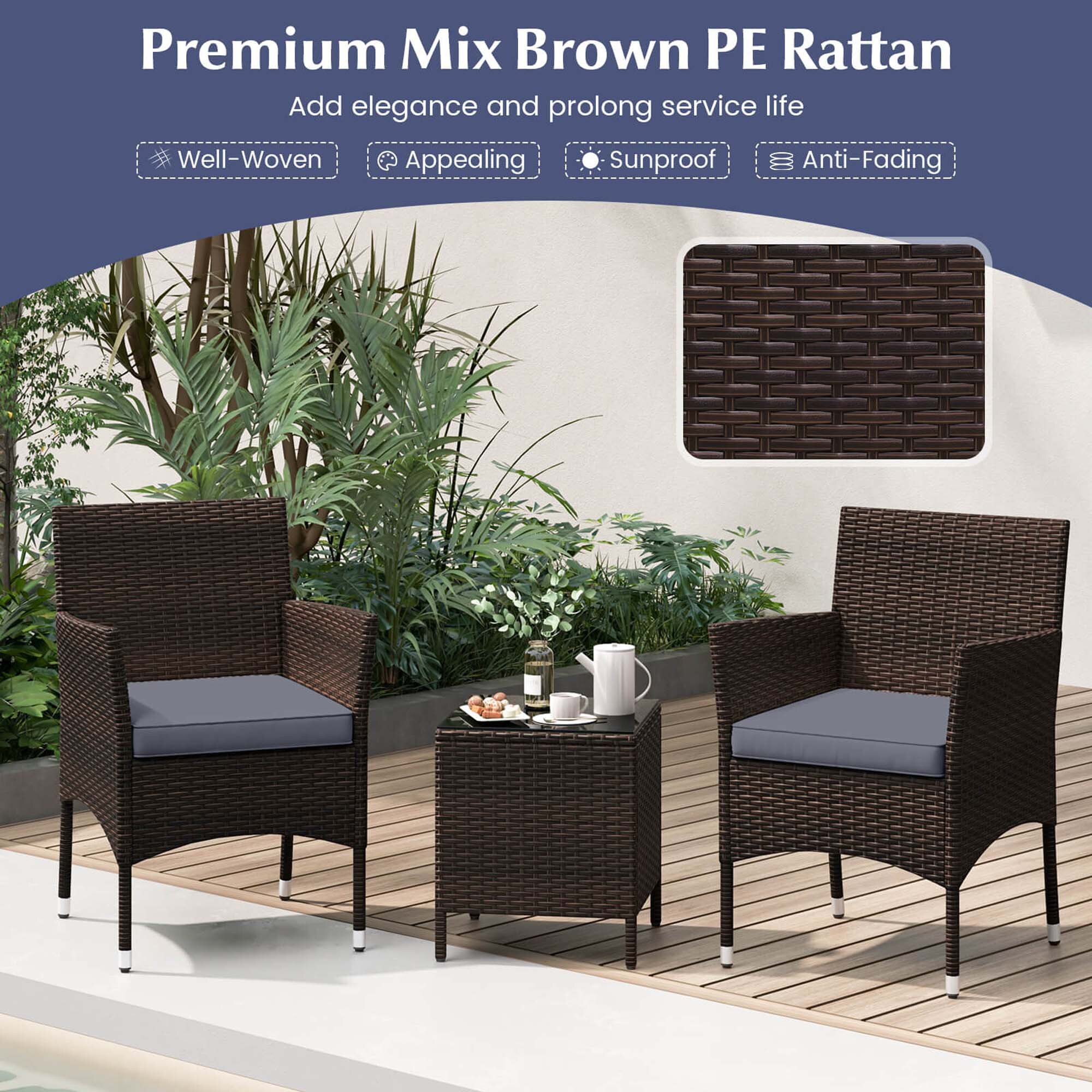 Costway HCST05248 Patio-Conversation-Sets - View #6