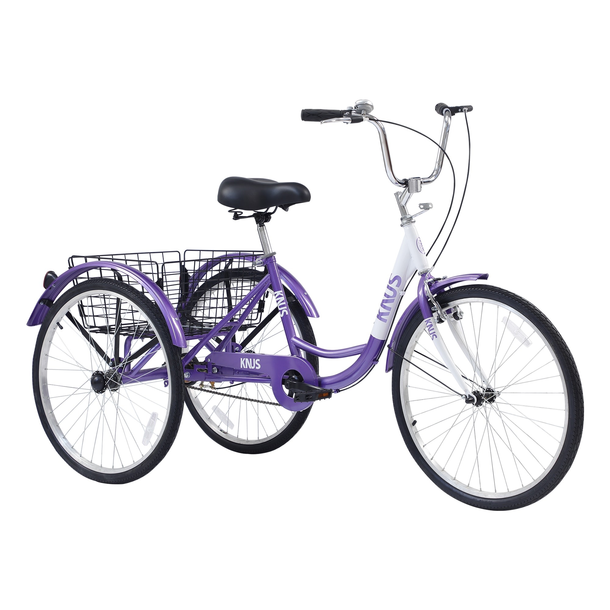 Purple store adult tricycle