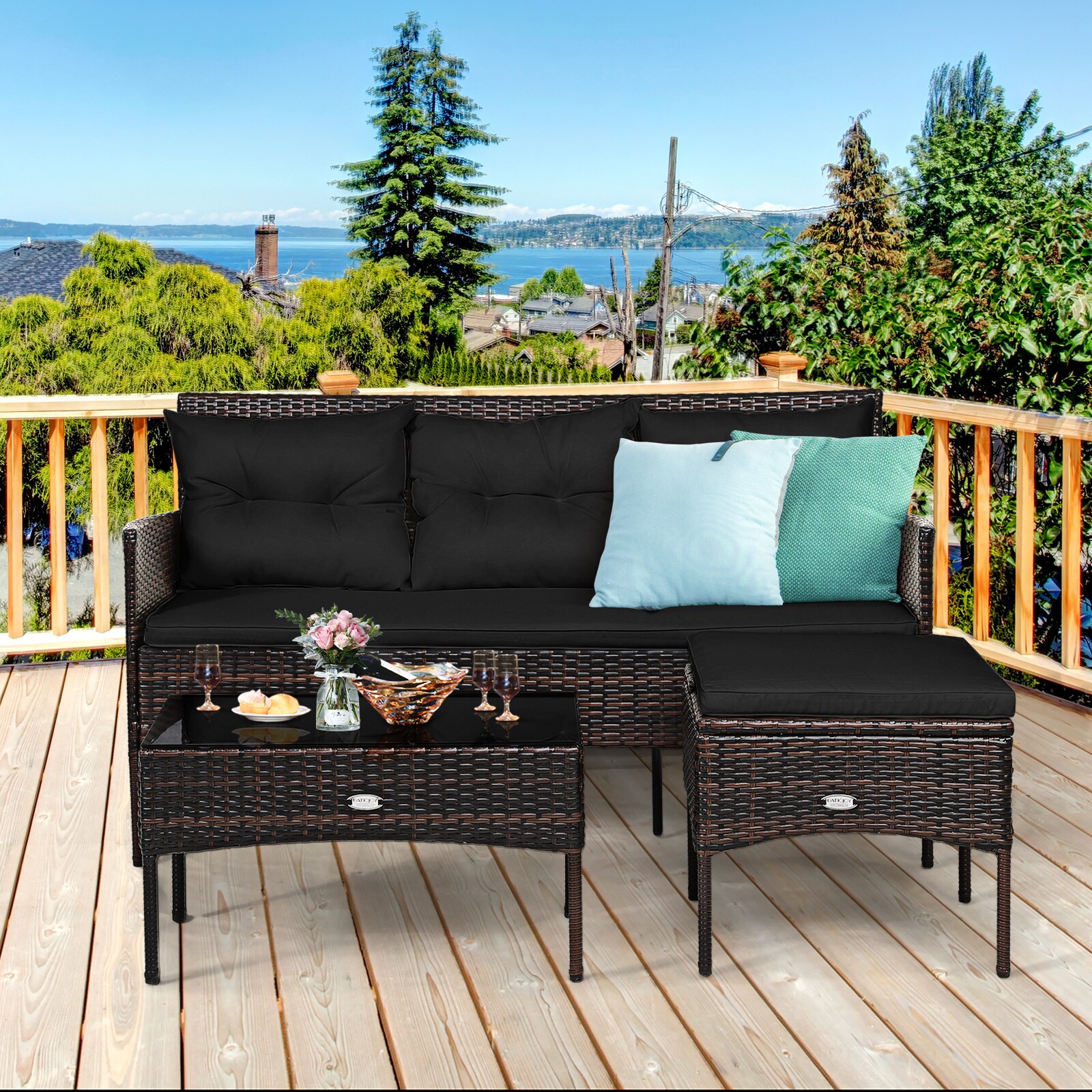 Slickblue D-CO-KD41776WH Patio-Conversation-Sets - View #6