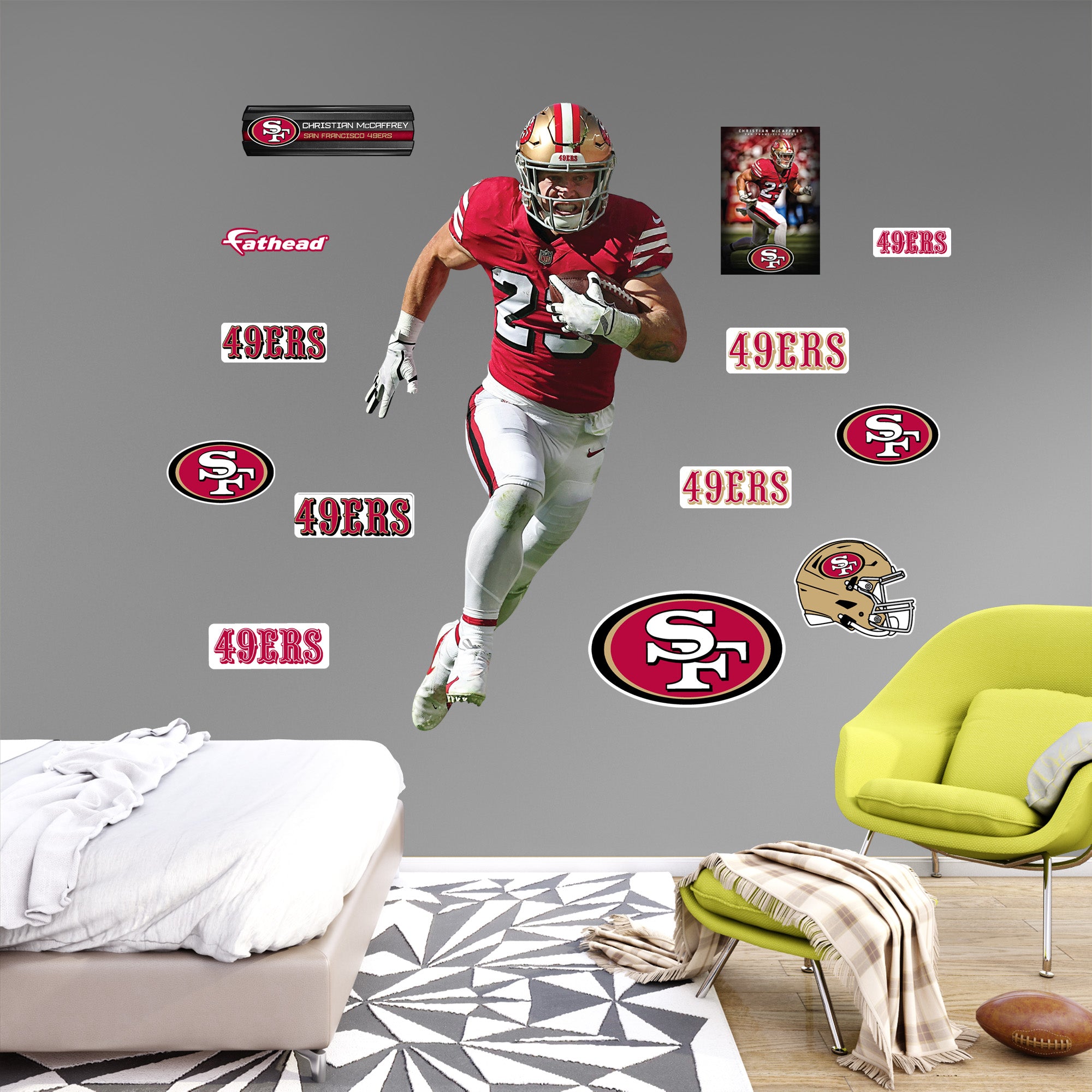 Fathead 1900-03700-001 32-Inches W x 50-Inches H Self-adhesive Multiple colors/finishes Sports Wall Decal