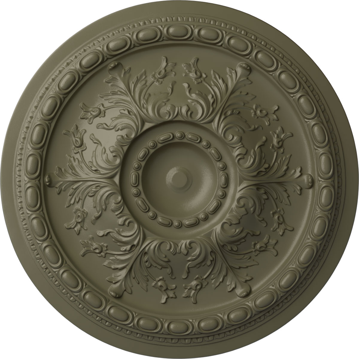 Ekena Millwork CM28STSSF Stockport 28-in W x 28-in L Painted Spartan Stone Polyurethane Whole Ceiling Medallion