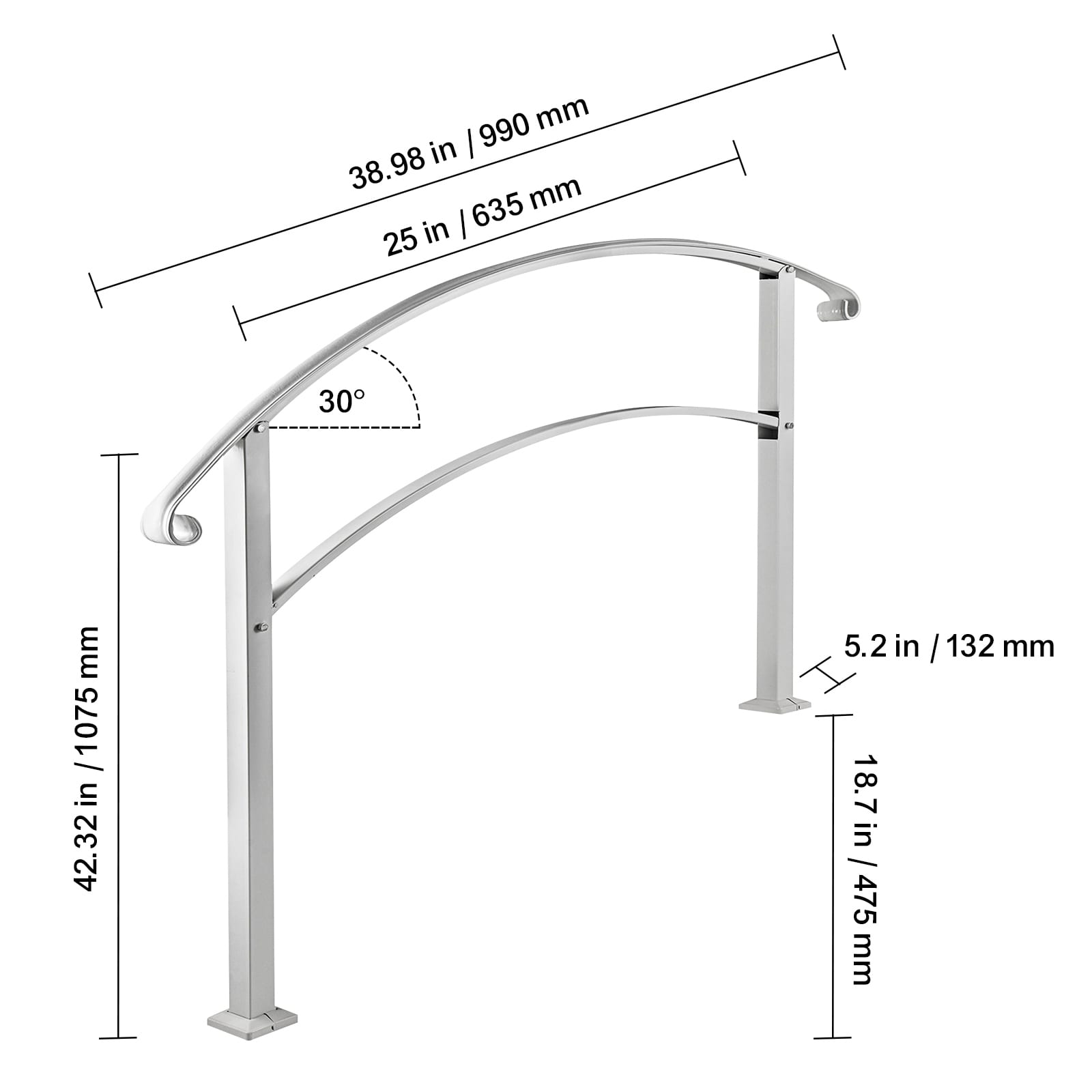 VEVOR SC3FTHWTYFSW00114V0 railings - View #2