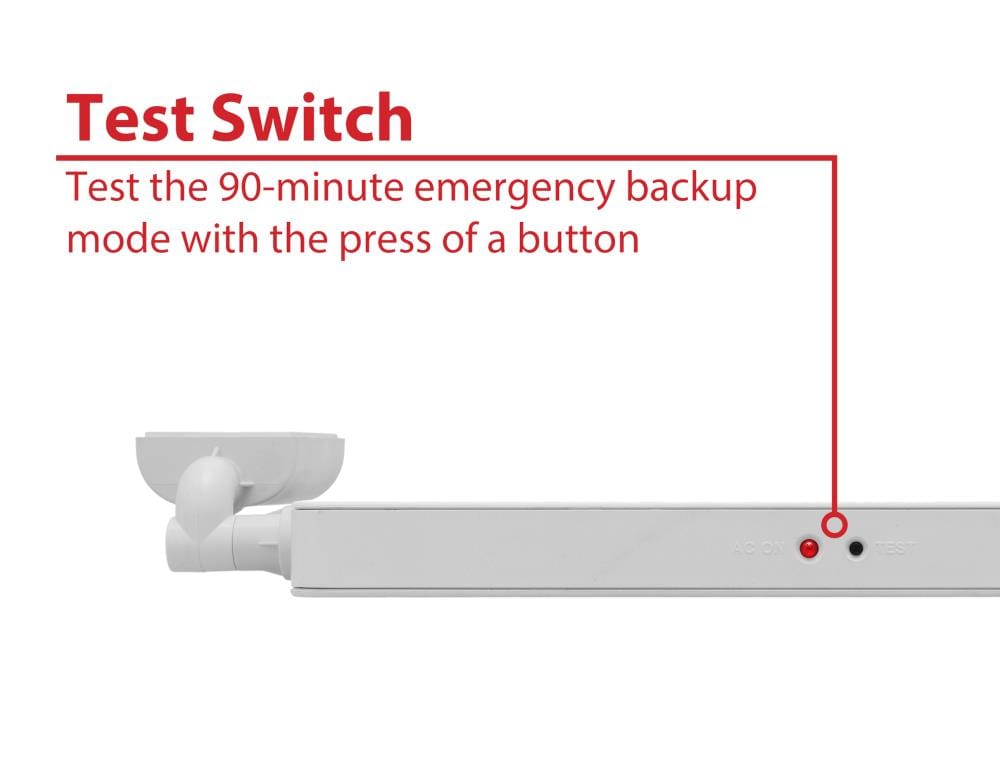 Nicor Lighting NICOR Emergency 3.3-Watt 120-277-Volt LED White ...