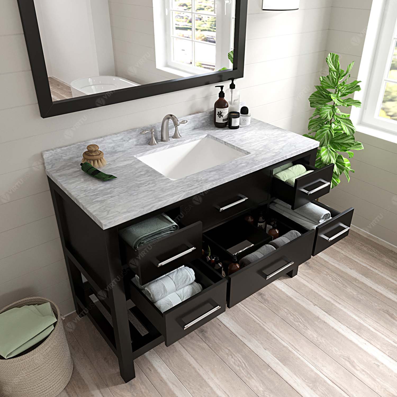Virtu USA MS-2248-WMSQ-ES Bath-Vanity-Combo - View #4