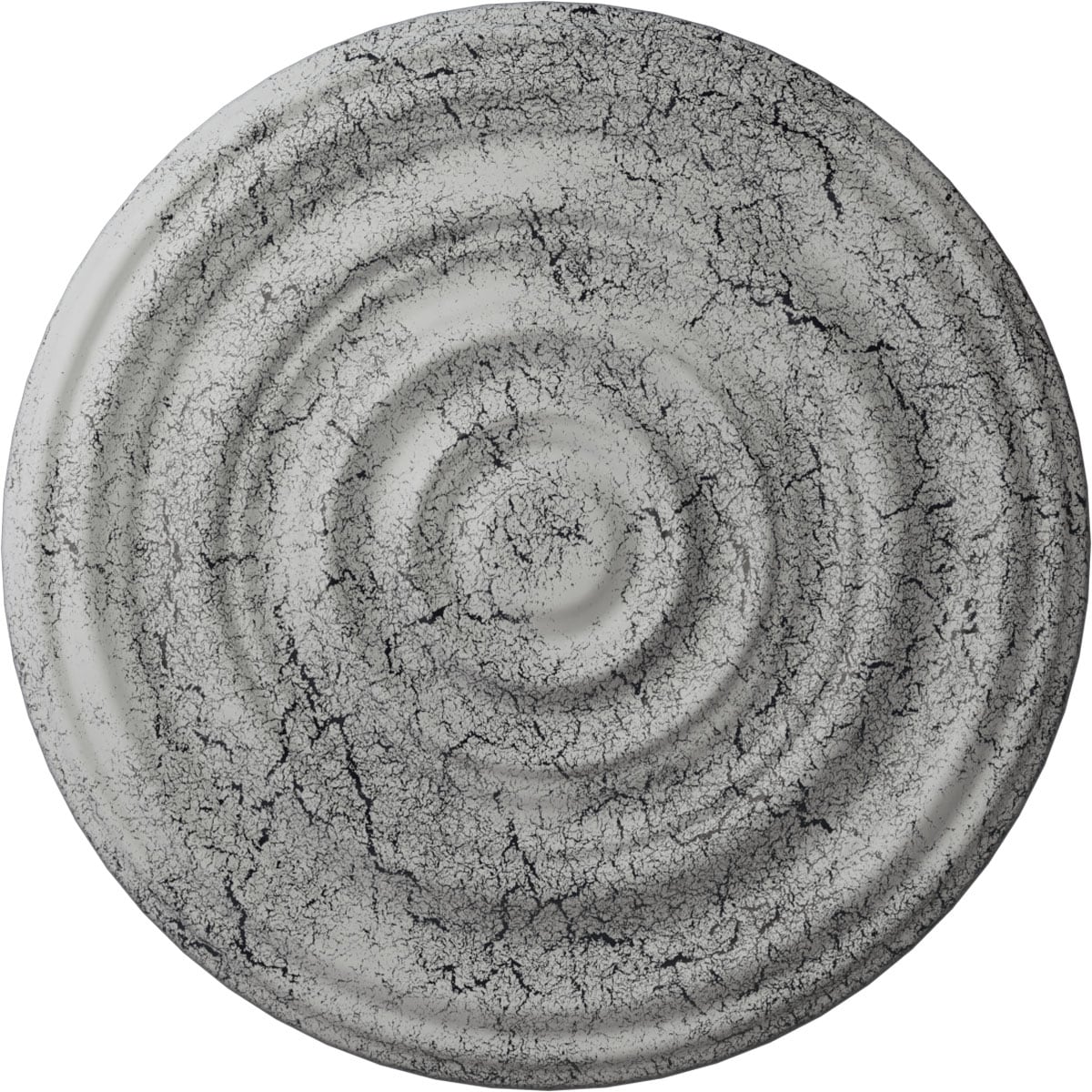 Ekena Millwork CM29CAUWC Carton Smooth 29.125-in W x 29.125-in L Painted Ultra Pure White Crackle Polyurethane Whole Ceiling Medallion