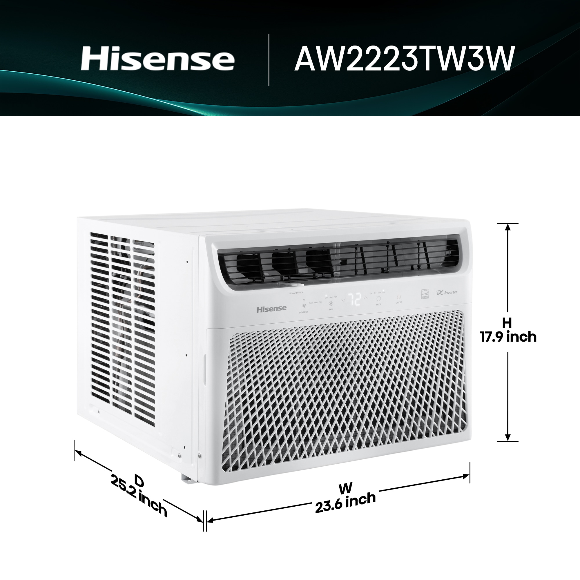 Hisense AW2223TW3W Window-Air-Conditioners - View #8