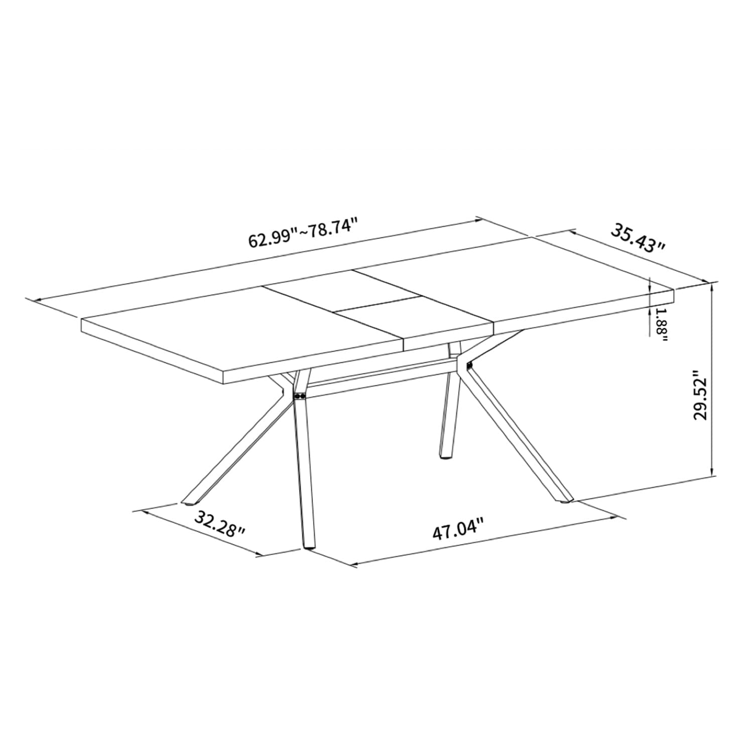 SINOFURN SYA010072GY Dining-Tables - View #12