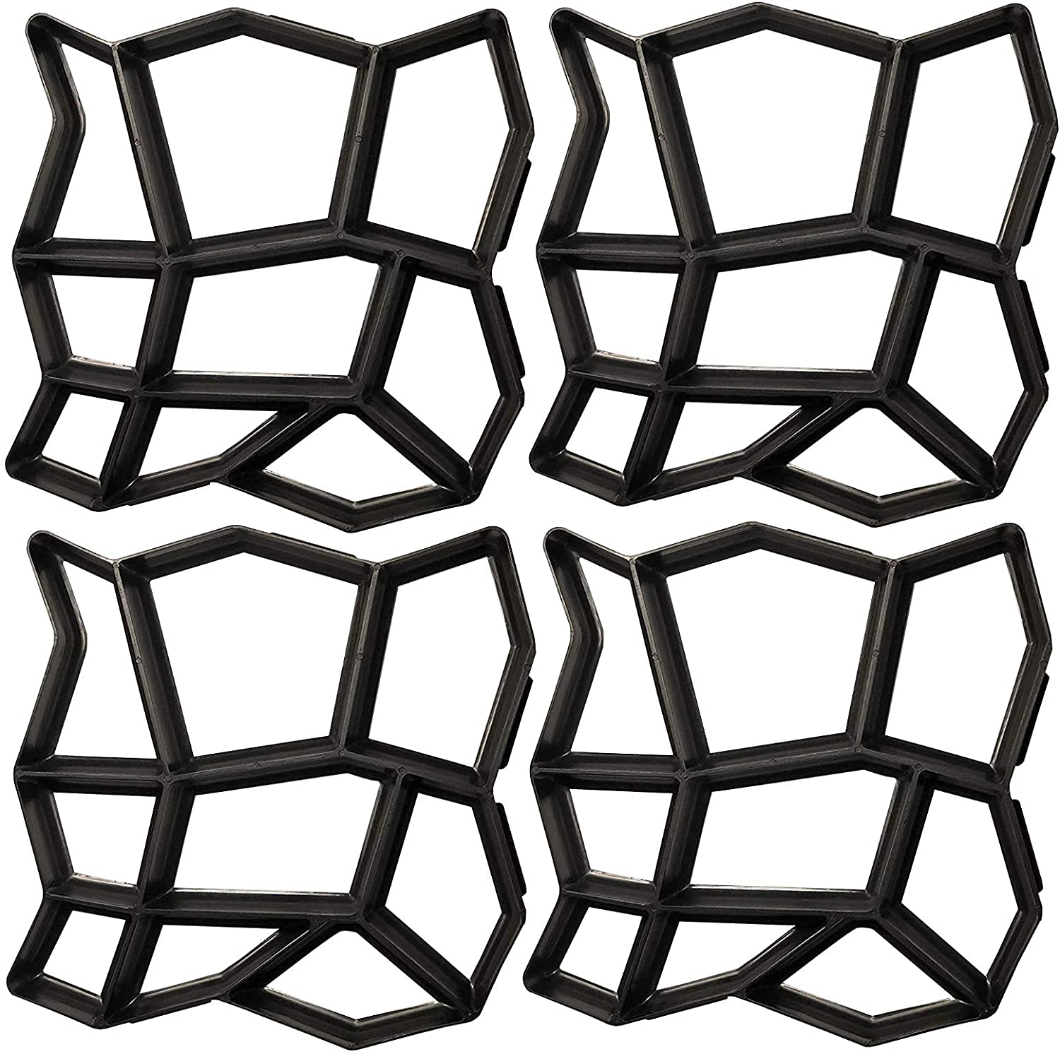 AKSCYZM  Concrete Molds and Forms Walk Path Maker Walkway Stone Molding Paving Pavement Stepping Stone Outdoor Paver Cement Mold for Patio Lawn