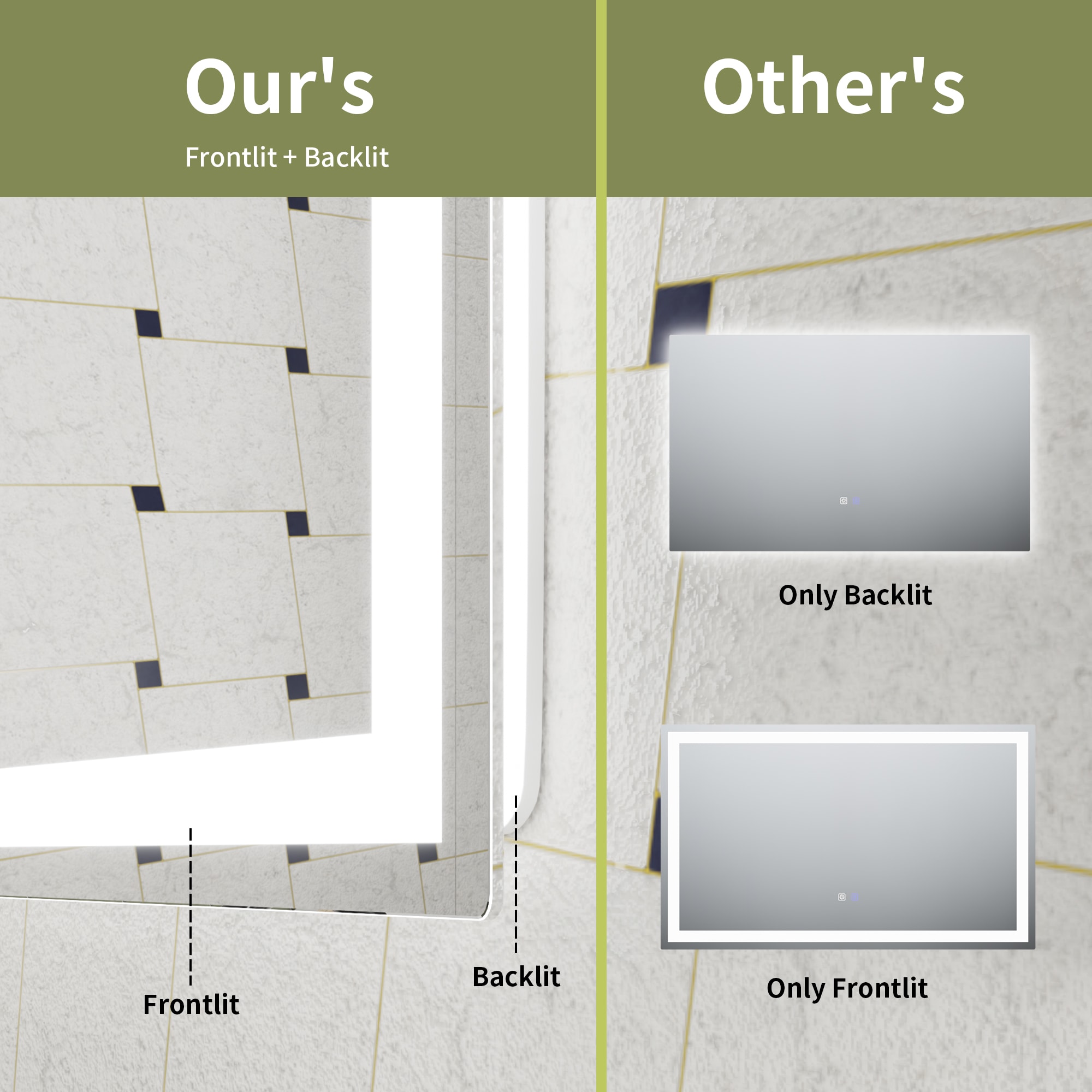ExBrite JQBM4032FB3 Framed-Bath-Mirrors - View #4