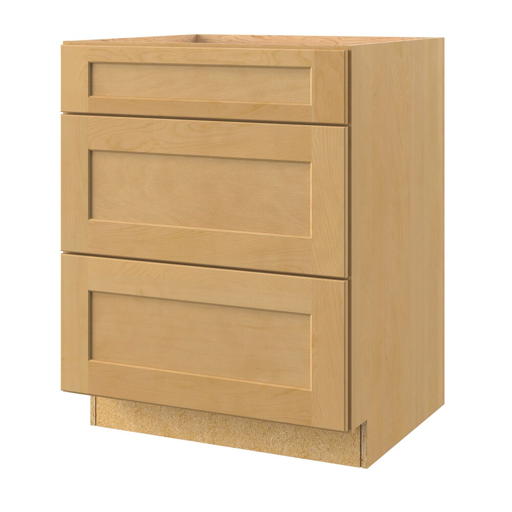 allen + roth 21270IB Innsbrook 27-in W x 34.5-in H x 24-in D Rye 3 -Drawers Drawer Base Fully assembled Cabinet (Flat Panel Shaker)