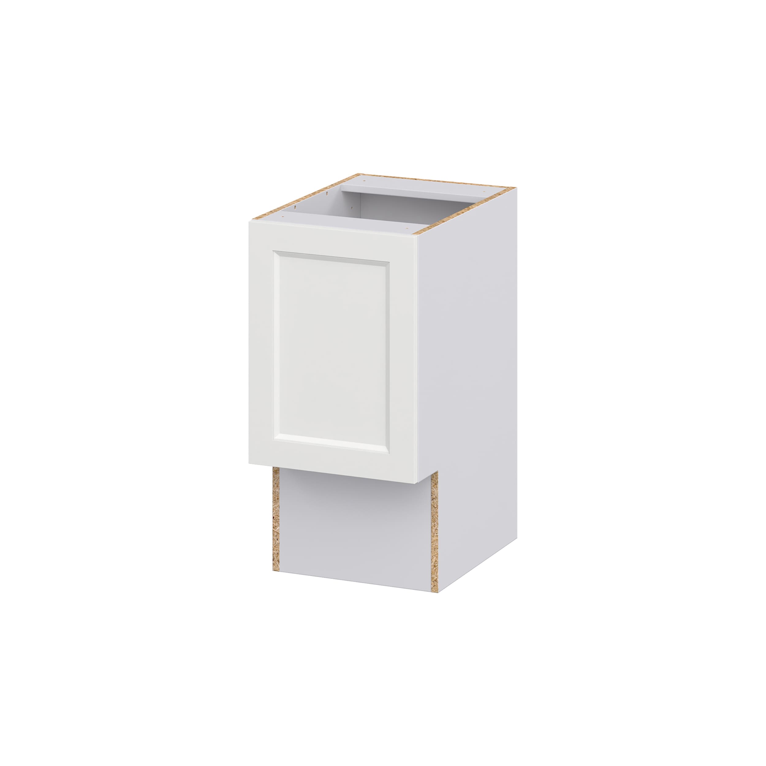 Hugo&Borg DSV15ADA(L/R)-RI Riviera 15-in W x 34.5-in H x 21-in D Bright White Base Fully assembled Cabinet (Recessed Panel Shaker)