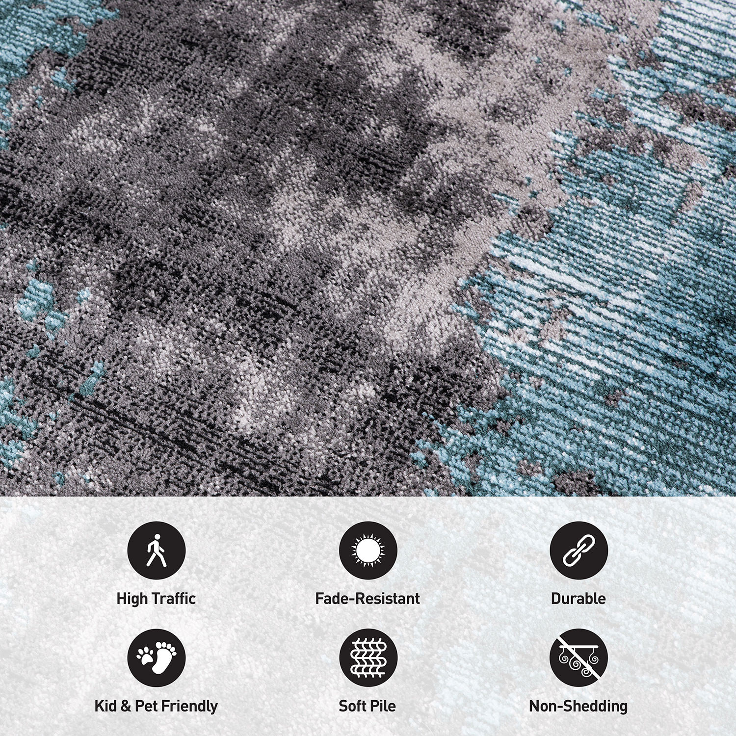 World Rug Gallery 392BLUE5X7 rugs - View #5