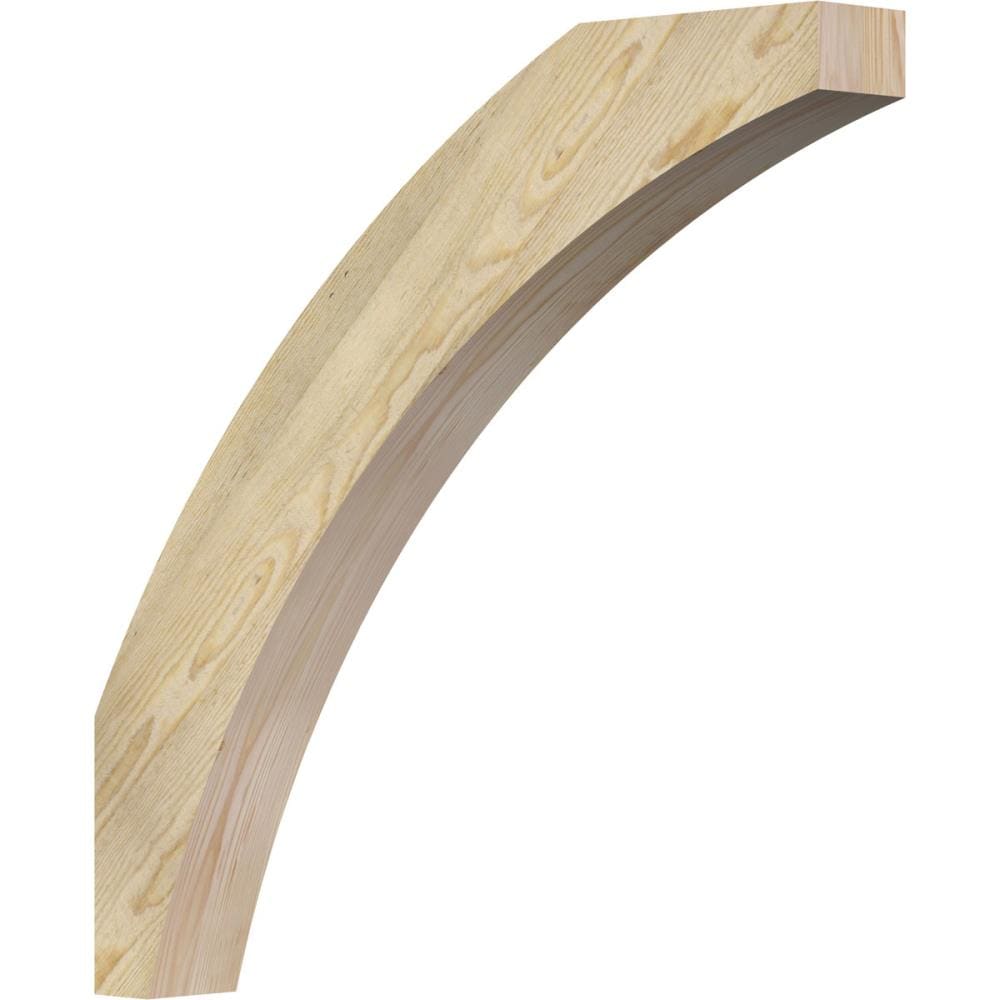 Ekena Millwork 4-in x 30-in x 30-in Douglas Fir Wood Thorton Rough Sawn Knee Brace #BRC04X30X30THR00RDF
