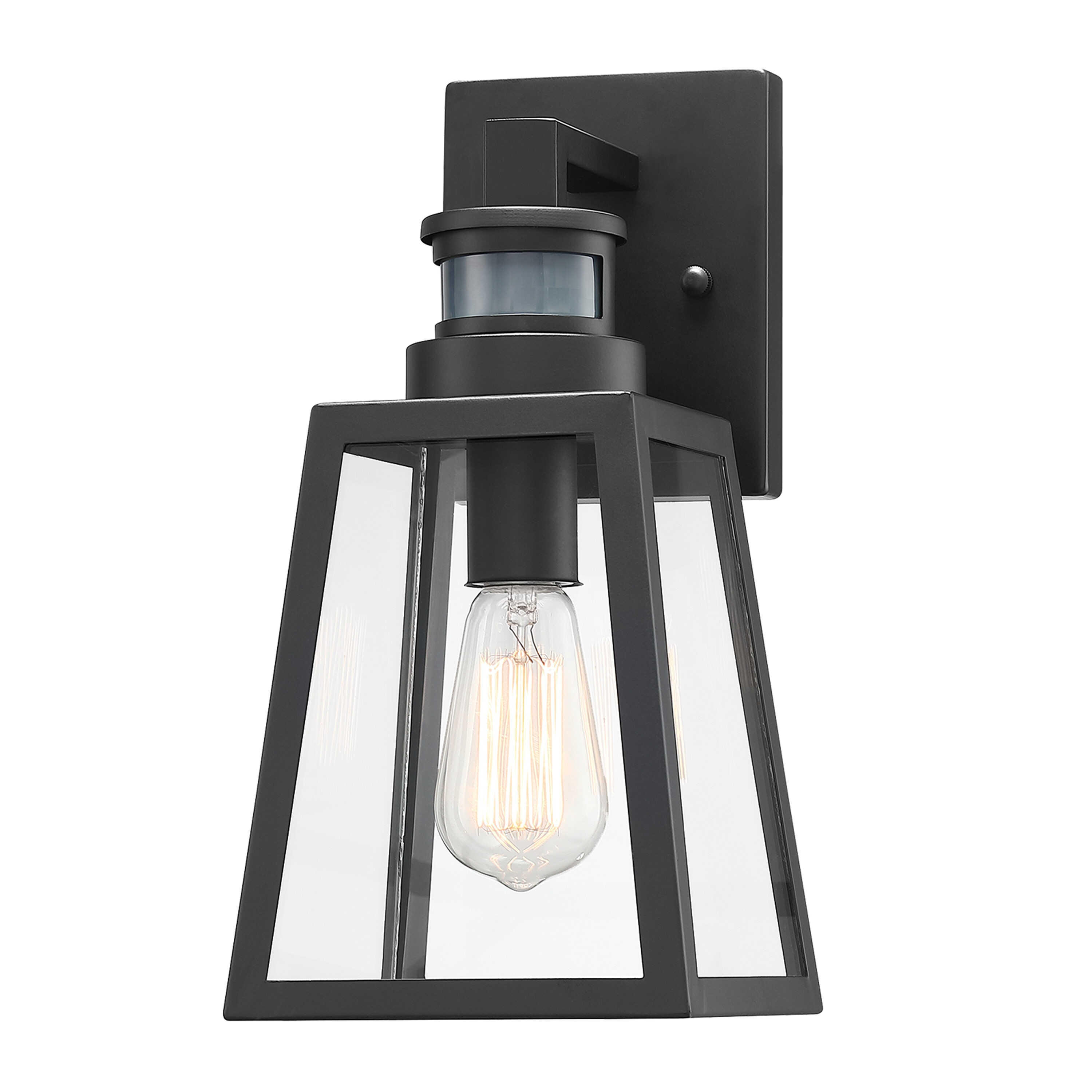 c-cattleya-1-light-13-in-h-matte-black-motion-sensor-dusk-to-dawn-led