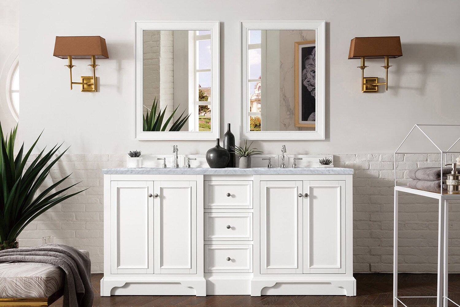 MDF, Gaia Classic Wall-Mounted MDF Bathroom Cabinet - 1 drawer