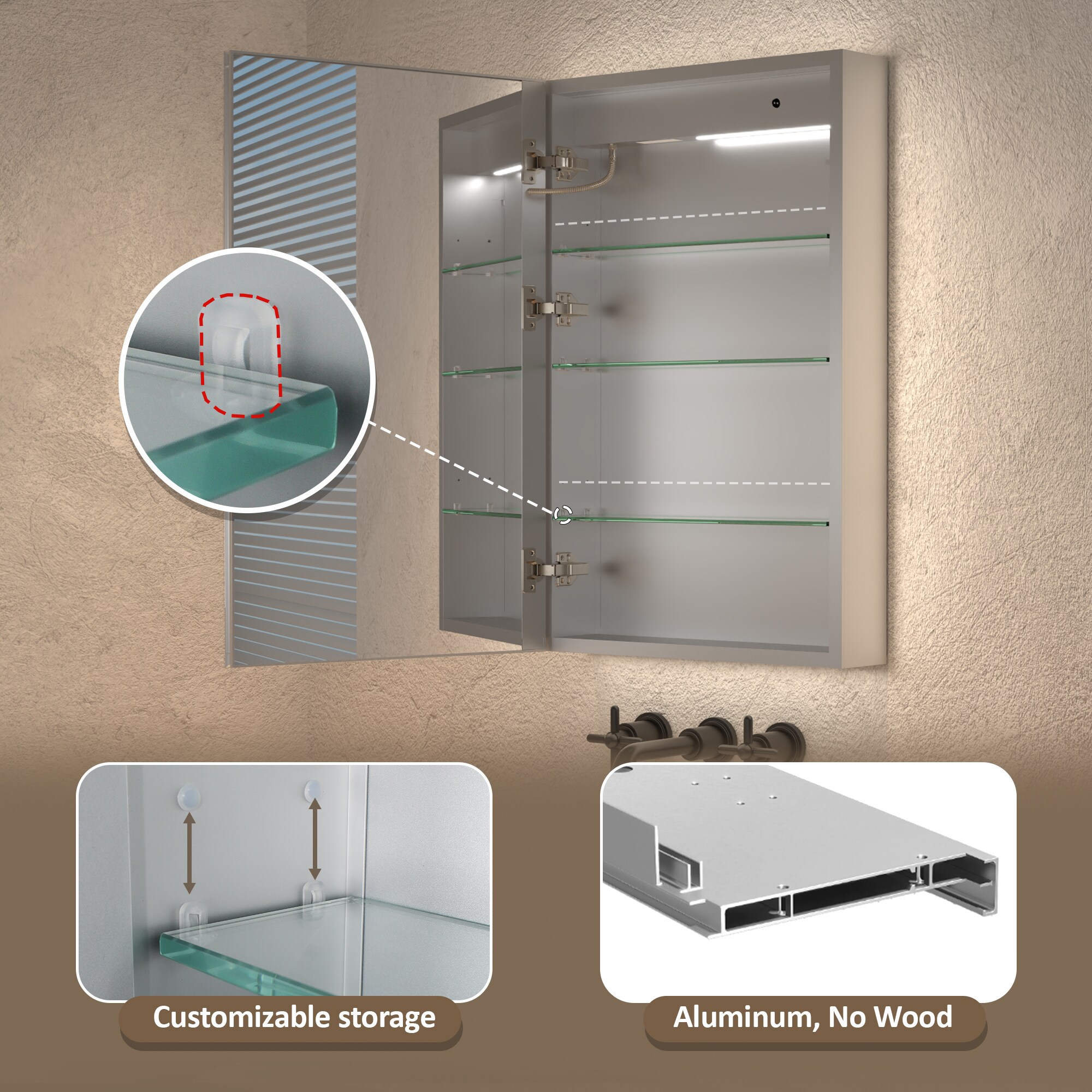 ExBrite EBMC2032V3LX Bathroom-Medicine-Cabinets - View #9