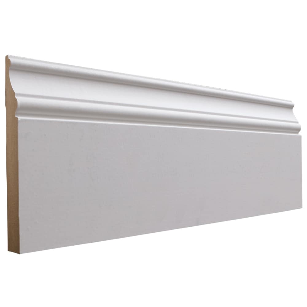 RELIABILT 11/16-in x 6-in x 12-ft Traditional Primed MDF Baseboard ...