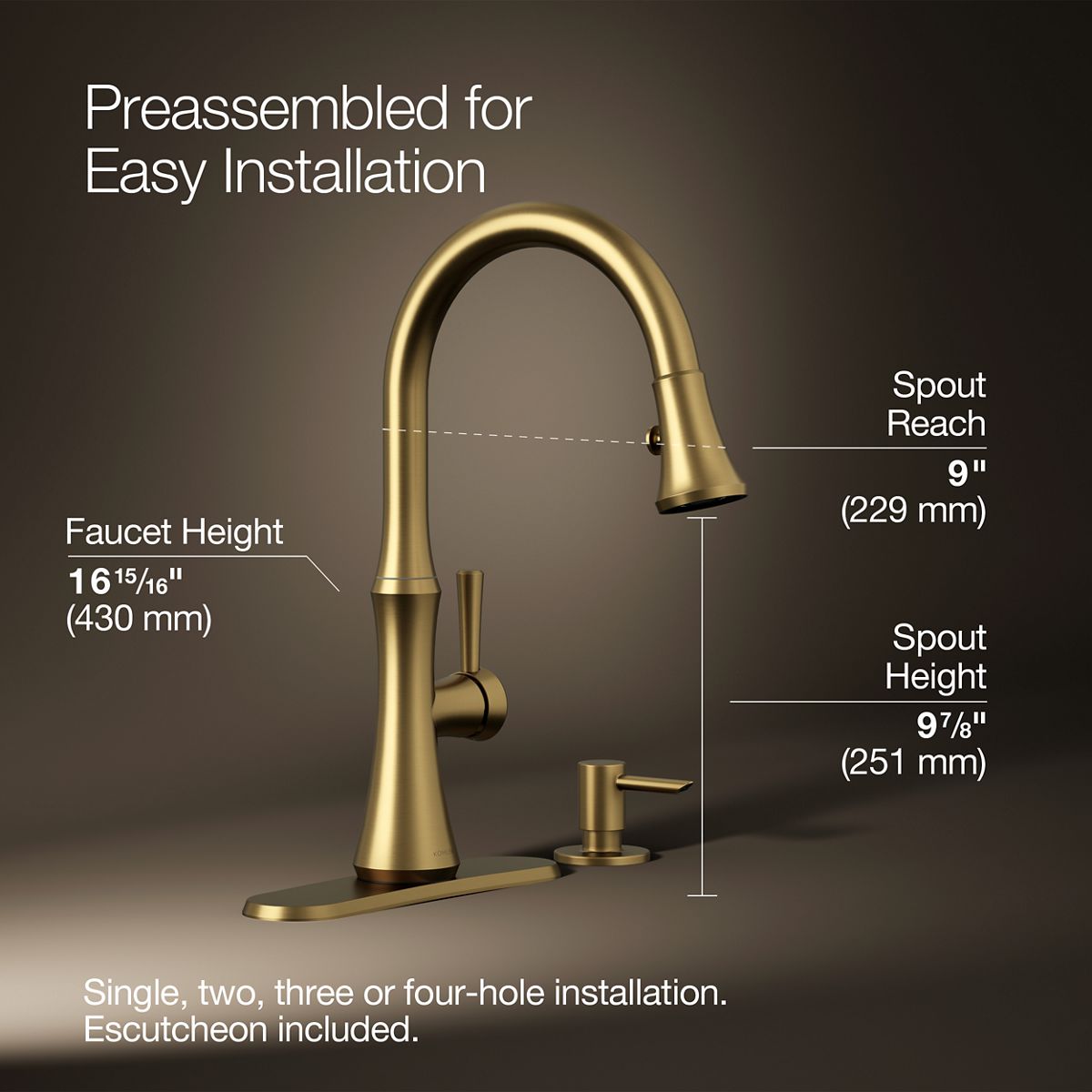 KOHLER K-R28706-SD-2MB Kitchen-Faucets - View #3