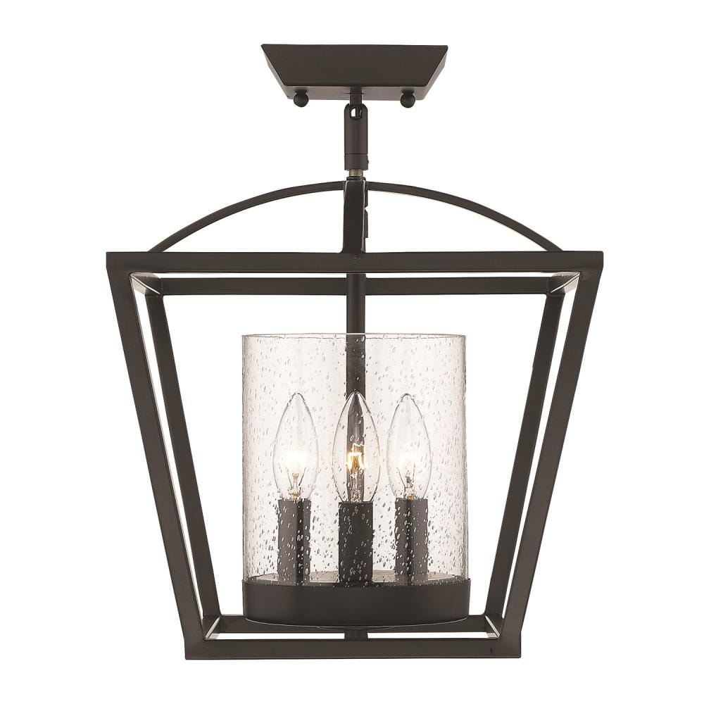 Golden Lighting 4309-SF BLK-BLK-SD flushmounts - View #2