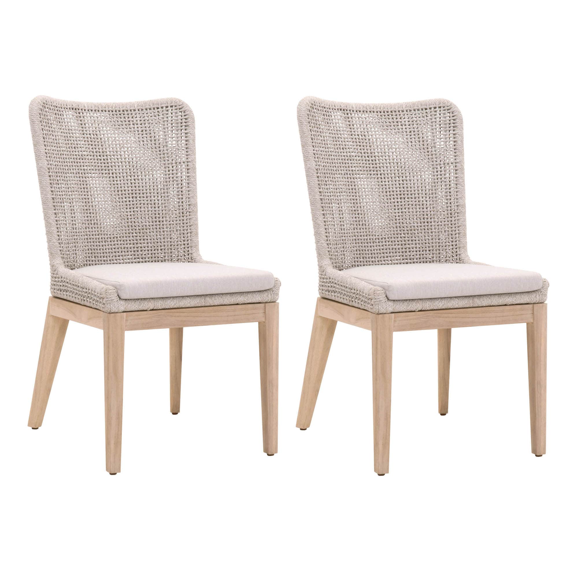 Benzara BM217382 Set of 2 Contemporary/Modern Upholstered Dining Side Chair (Metal Frame)