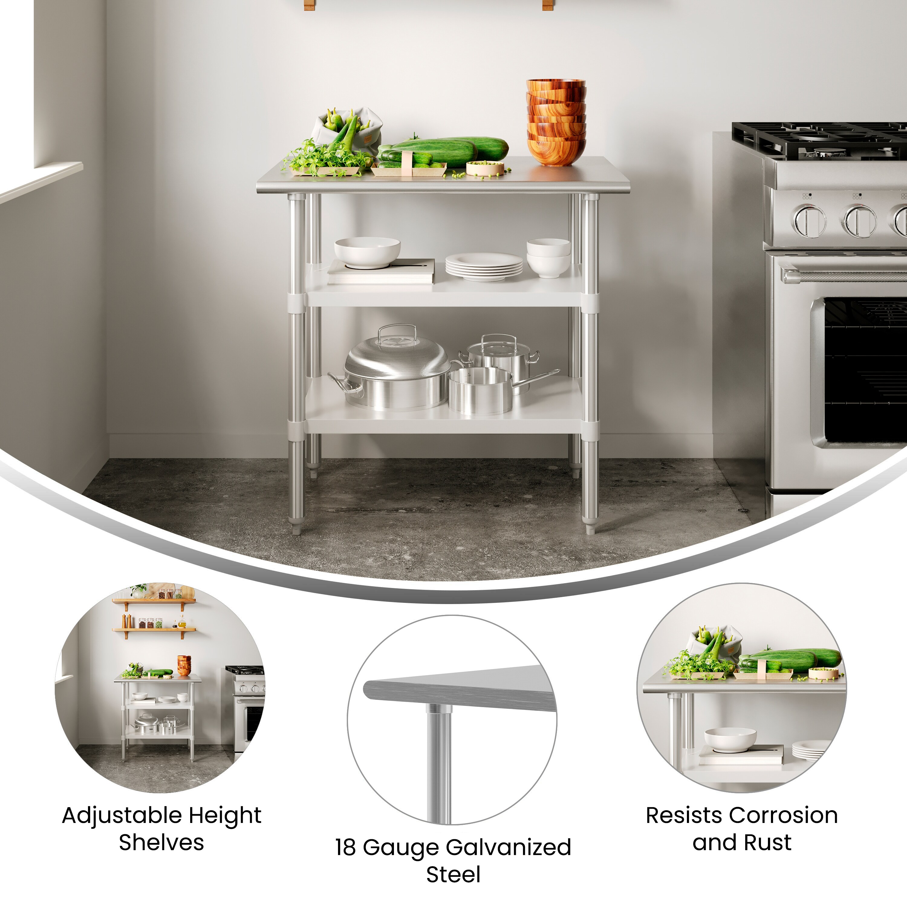 Flash Furniture 196861194900 Kitchen-Furniture - View #3