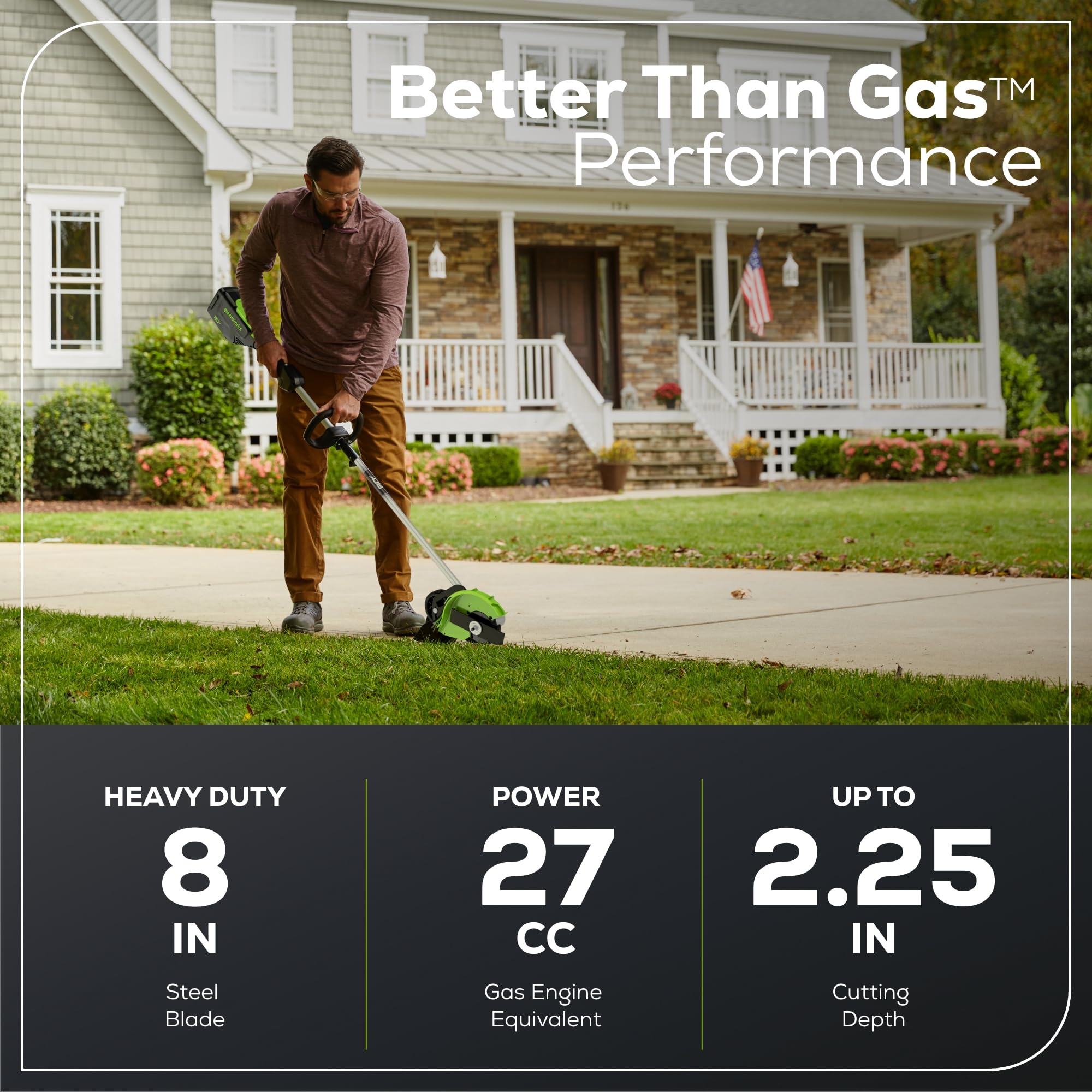 Greenworks SE858S Lawn-Edger - View #3