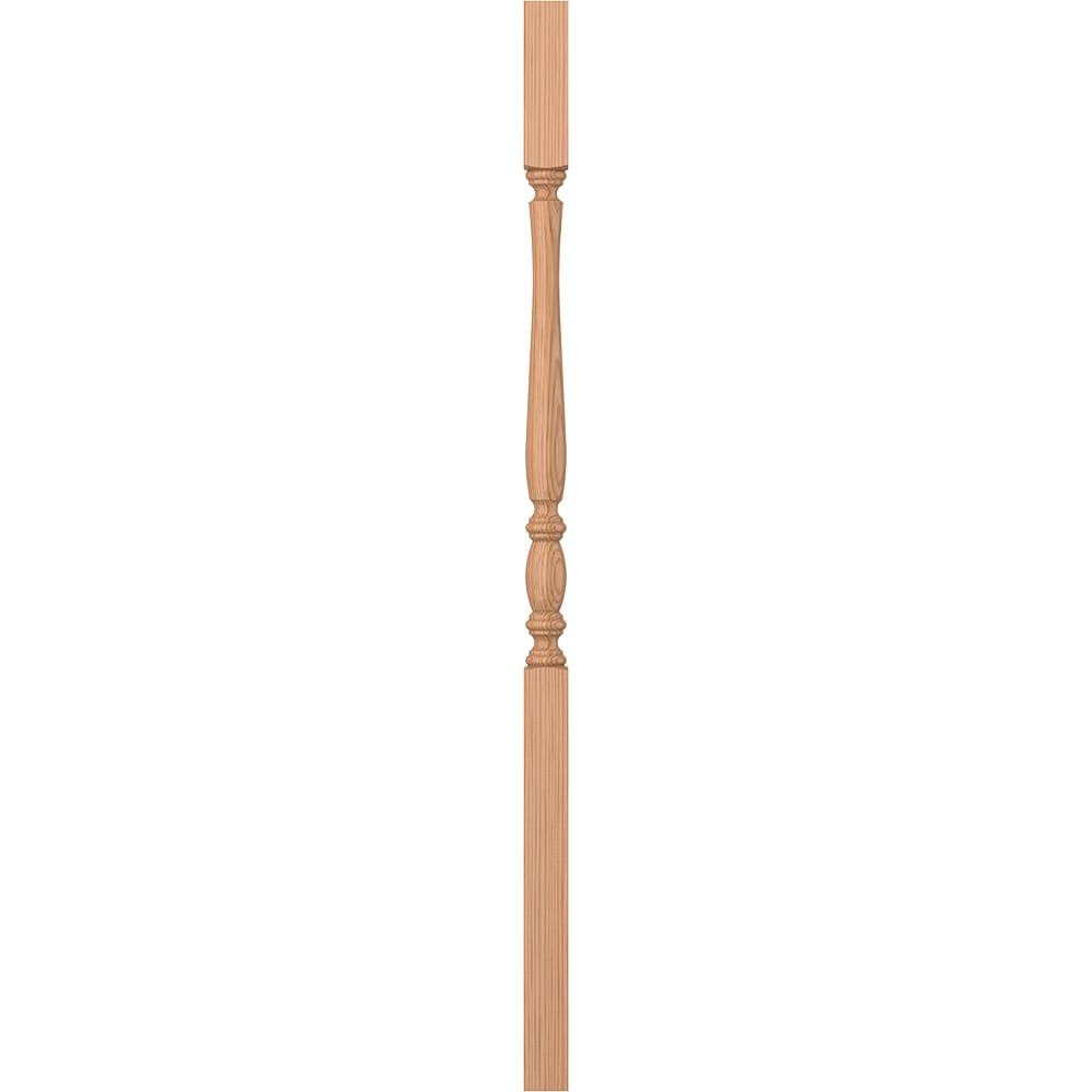 L.J. Smith Stair Systems LJP-2105-AL 42 42-in x 1.75-in Unfinished Alder Square Top Stair Baluster