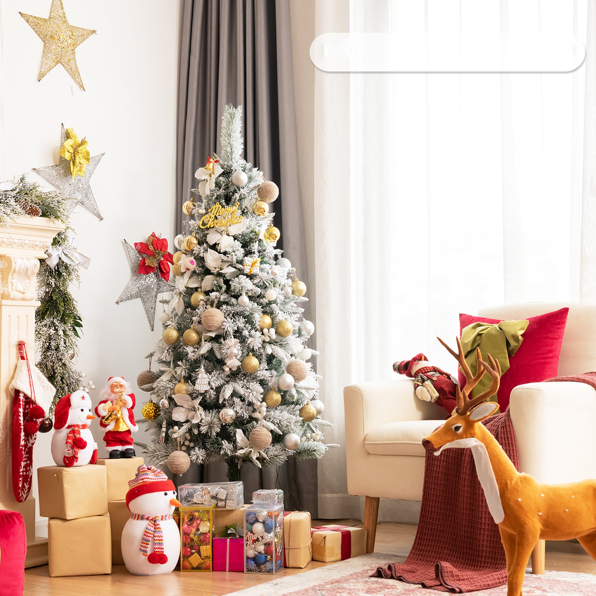 Costway CM23500 Artificial-Christmas-Trees - View #7