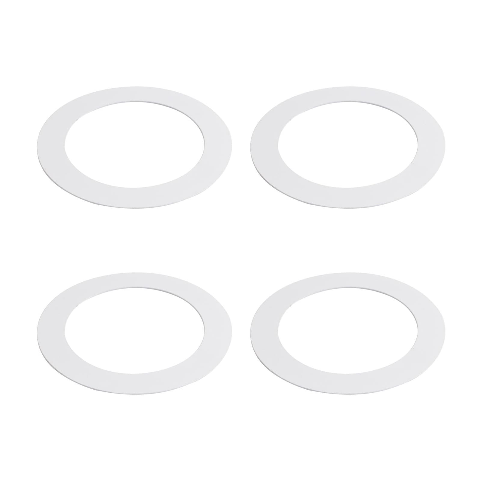AOIZGMY  White Goof Trim Ring for Three Inch Recessed Cans Downlights Ceiling Light Fixtures Four Pack durable home and garden accessory designed