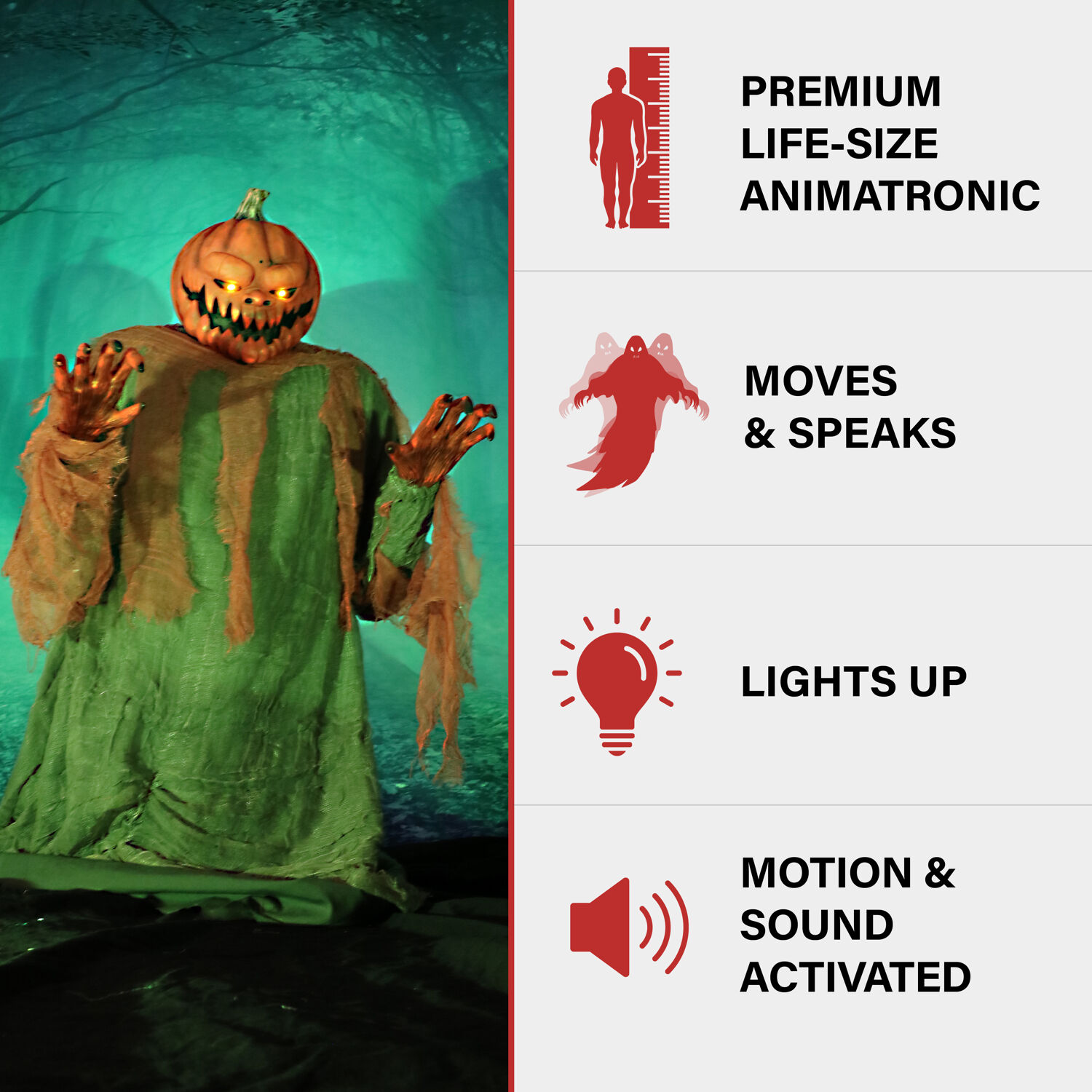 Haunted Hill Farm HHLGPUMP-2FLSA Halloween-Animatronics - View #2