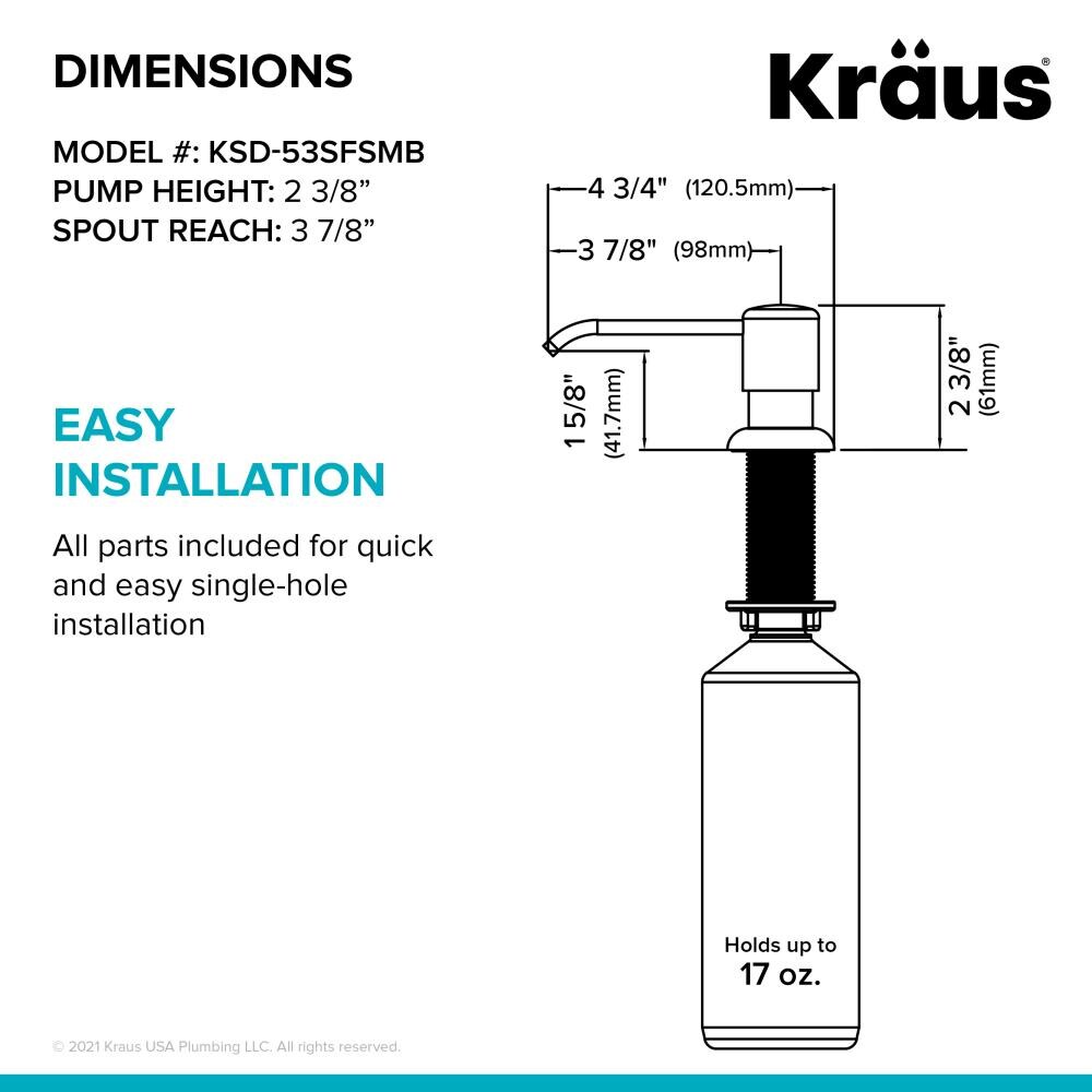 Kraus KSD-53SFSMB Soap-Lotion-Dispensers - View #8