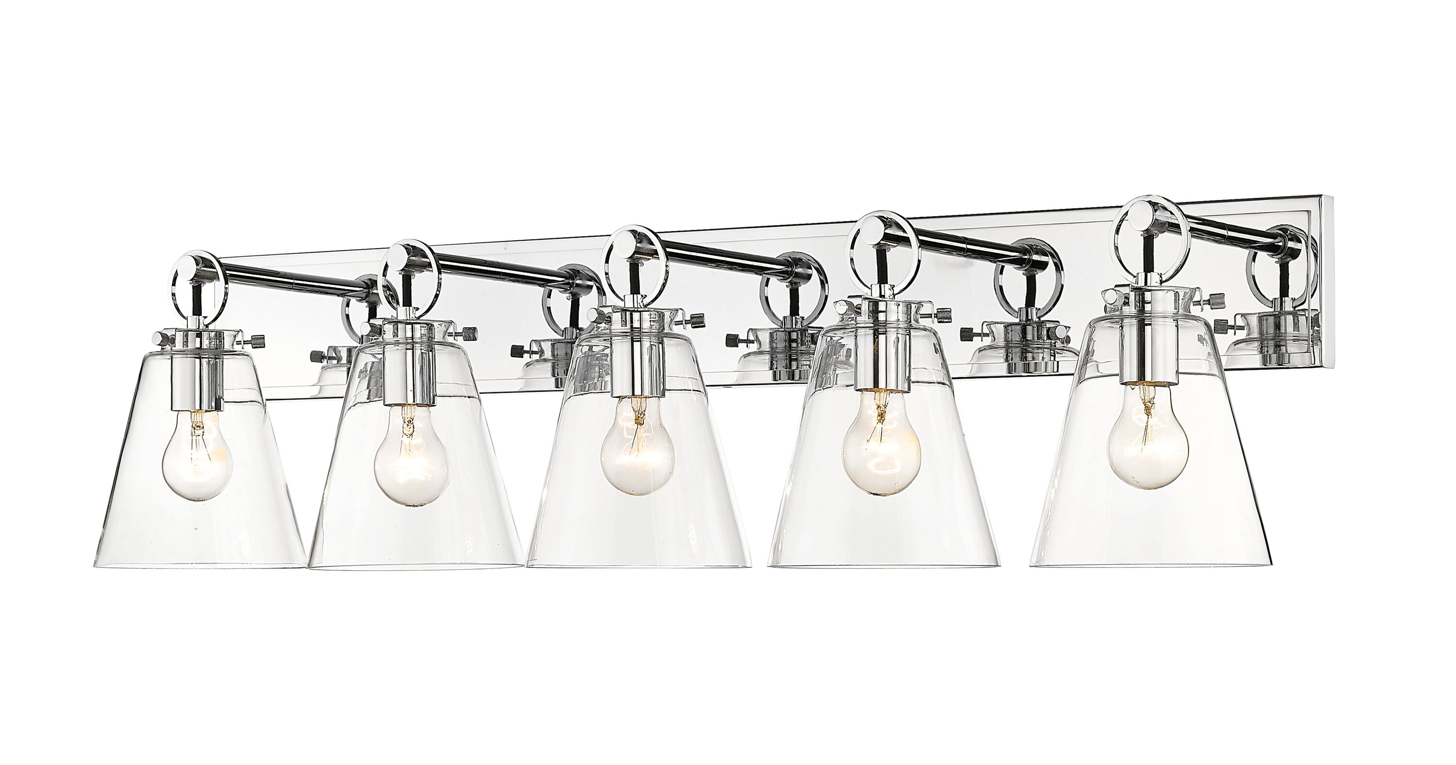Z-Lite 483-5V-CH Harper 39.75-in 5-Light Chrome Modern/Contemporary Vanity Light