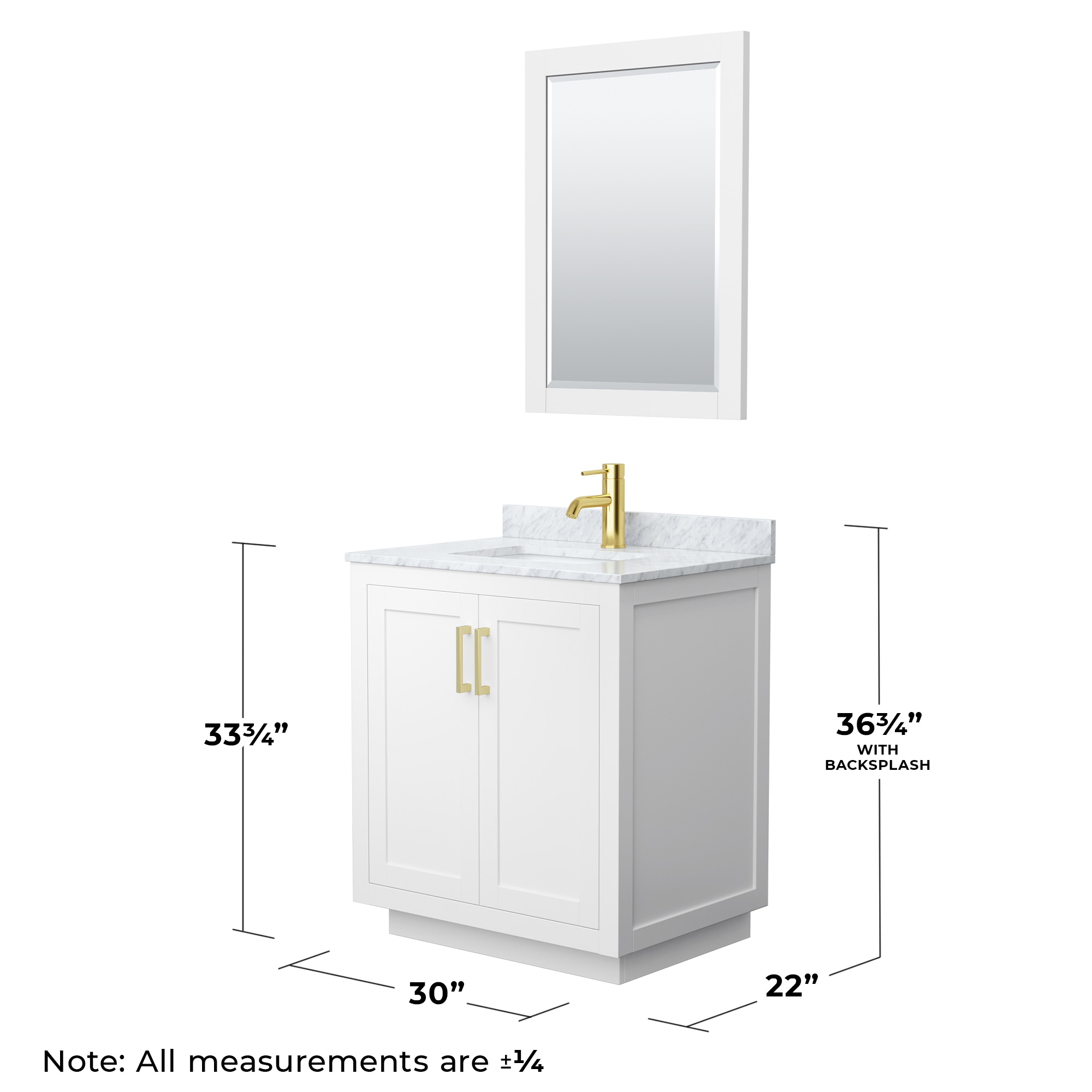 Wyndham Collection WCF292930SWGCMUNSM24 Bath-Vanity-Combo - View #6
