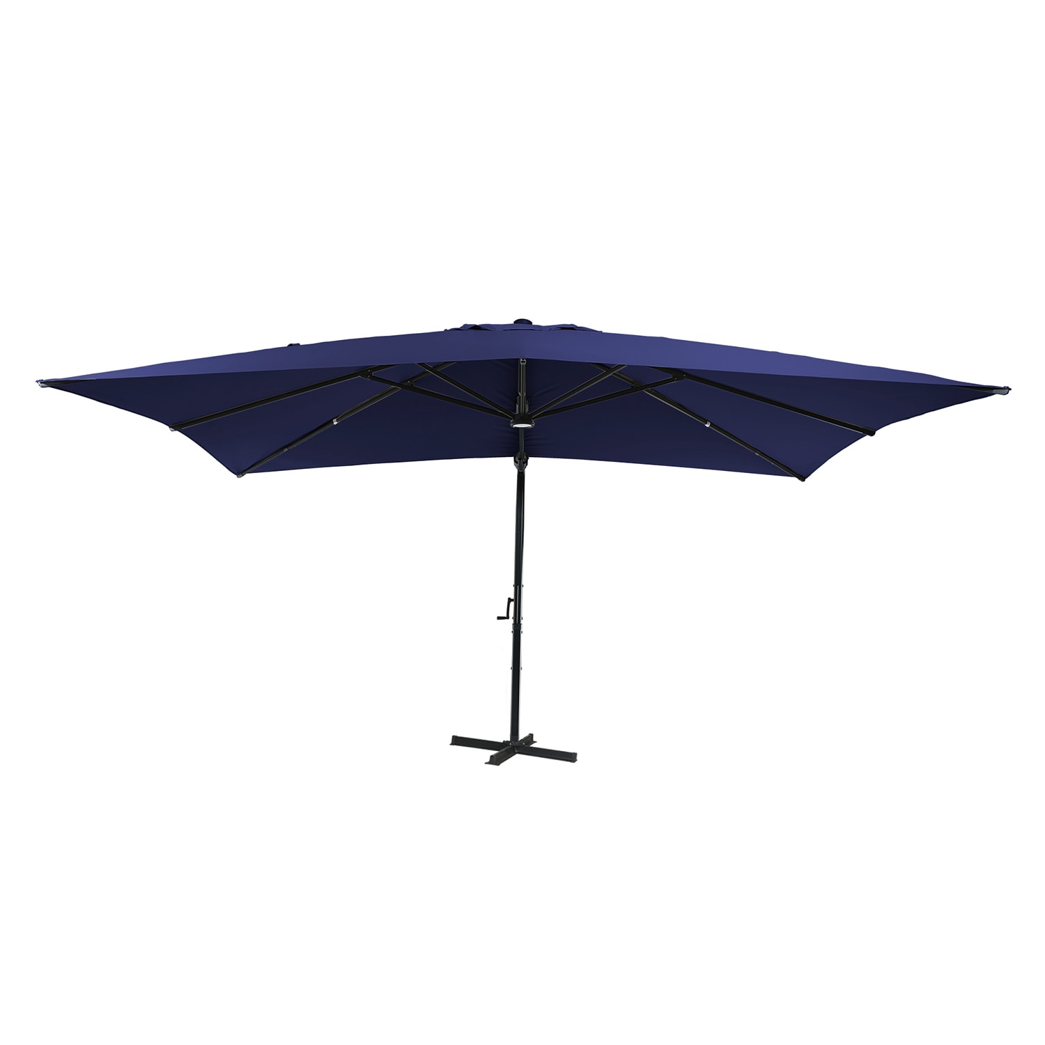 Mondawe 13-ft Aluminum Cantilever Patio Umbrella With Lights At Lowes.com