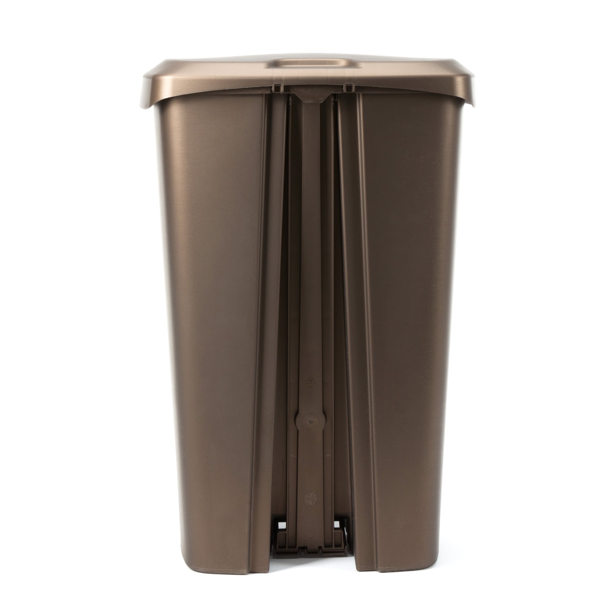 Kitchen Trash Can 13 Gallon Trash Can with Lid-Garbage Can Kitchen, Brown