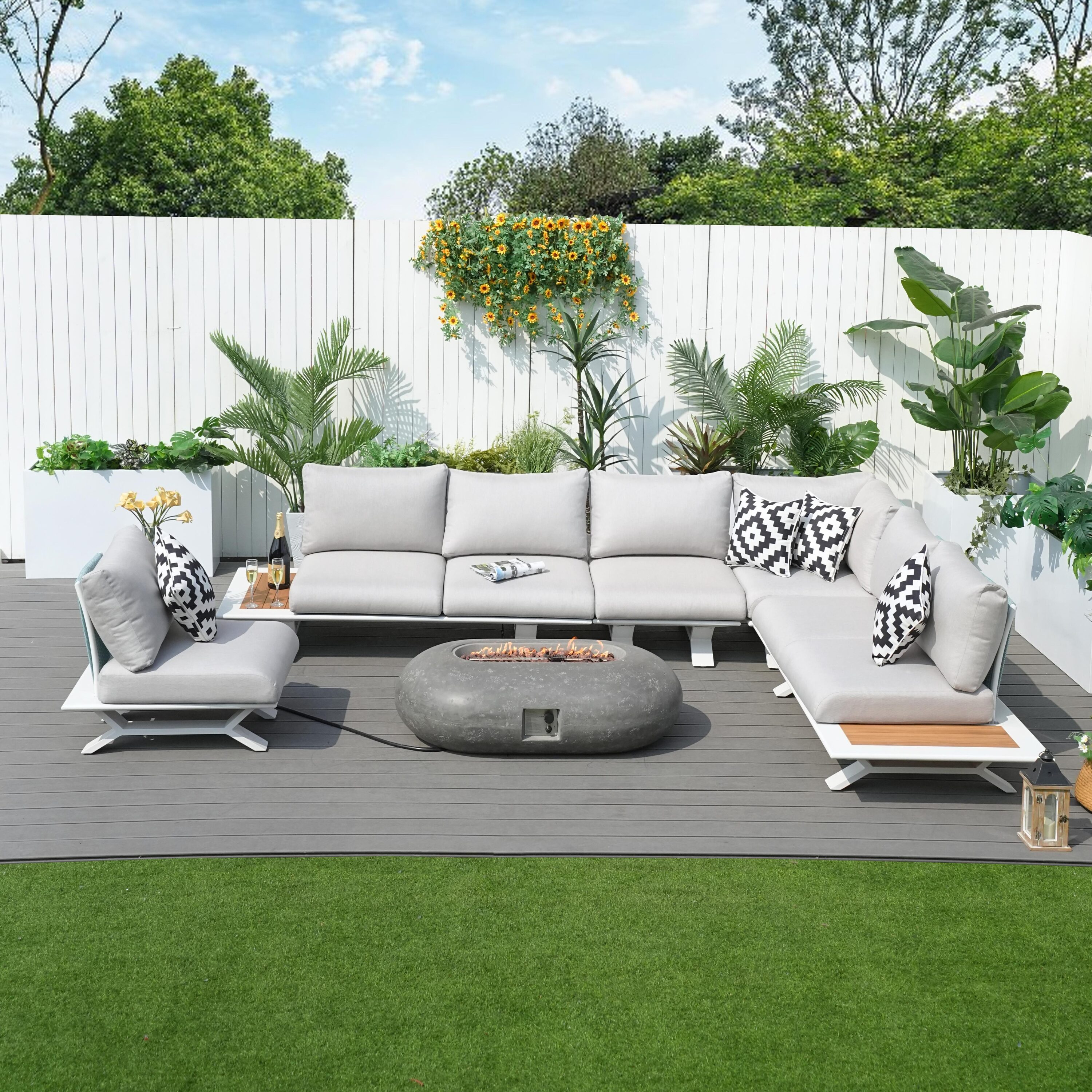 Direct Wicker DWG-2323W24912G Patio-Conversation-Sets - View #3