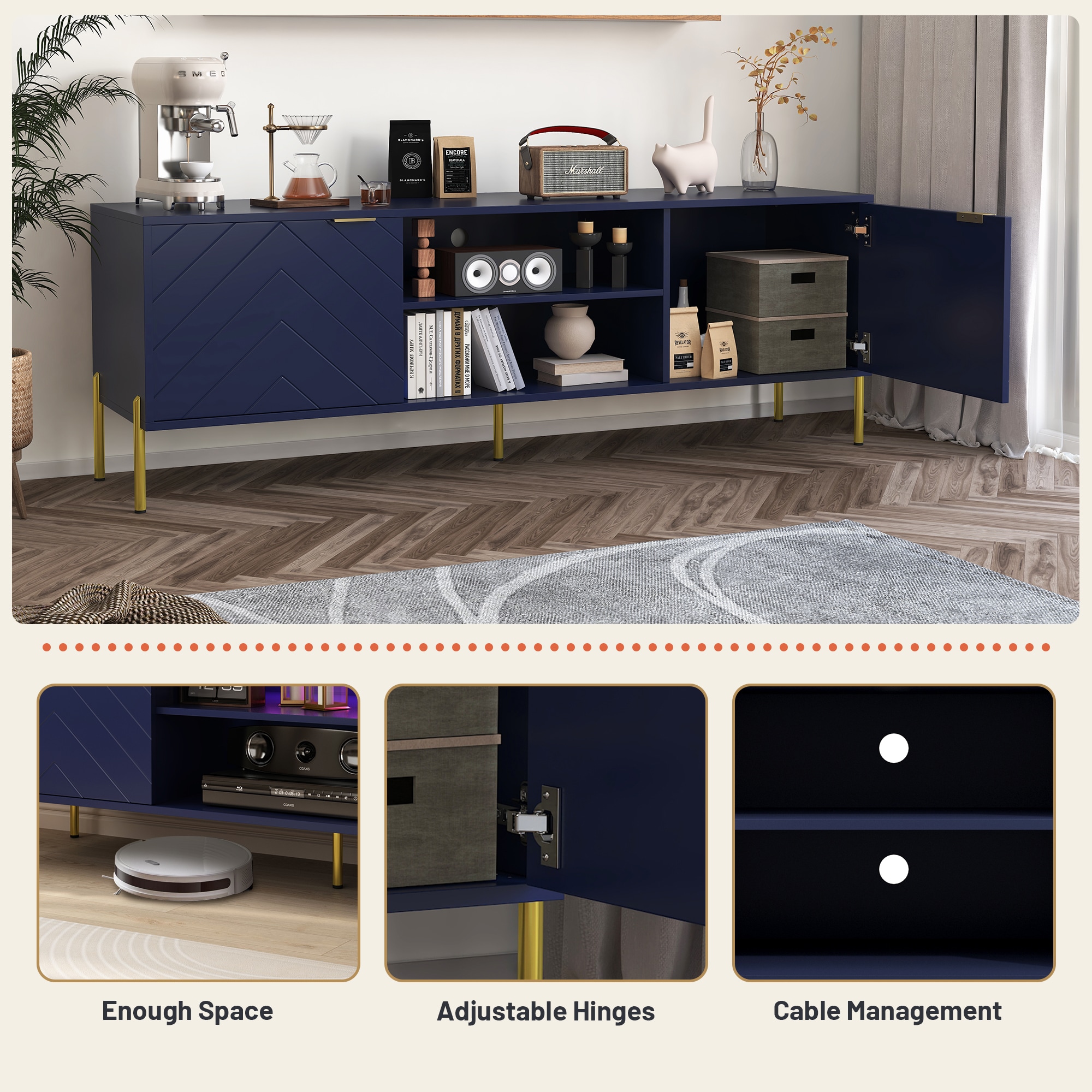 Clihome CL-ID01TVBL Tv-Stands - View #5