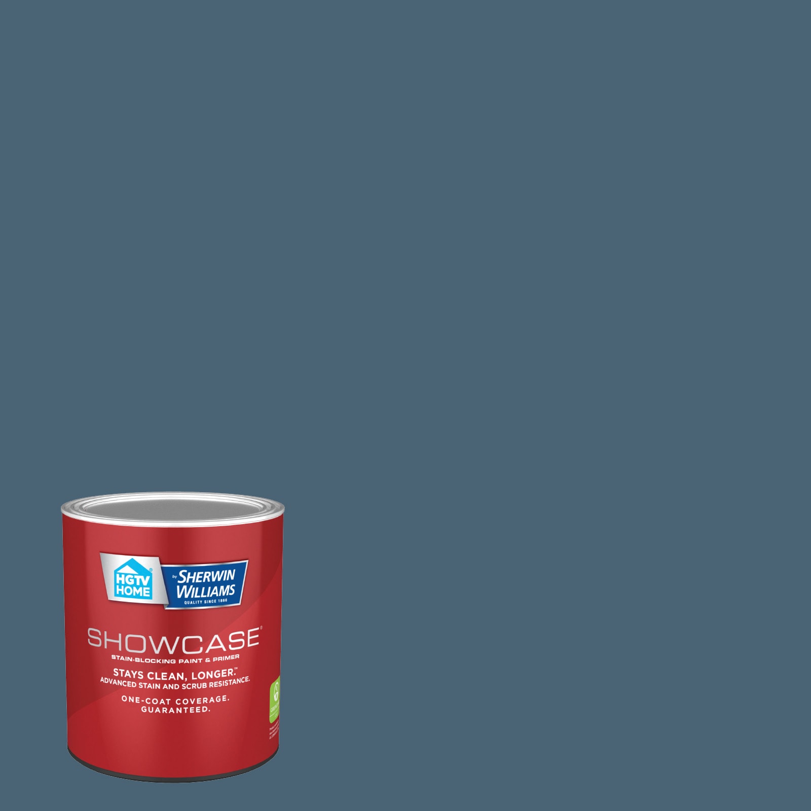 HGTV HOME by Sherwin-Williams 4007-6C-935224 Showcase Satin Deep Twilight Blue 4007-6C Acrylic Interior Paint Paint + Primer ( 1-quart )