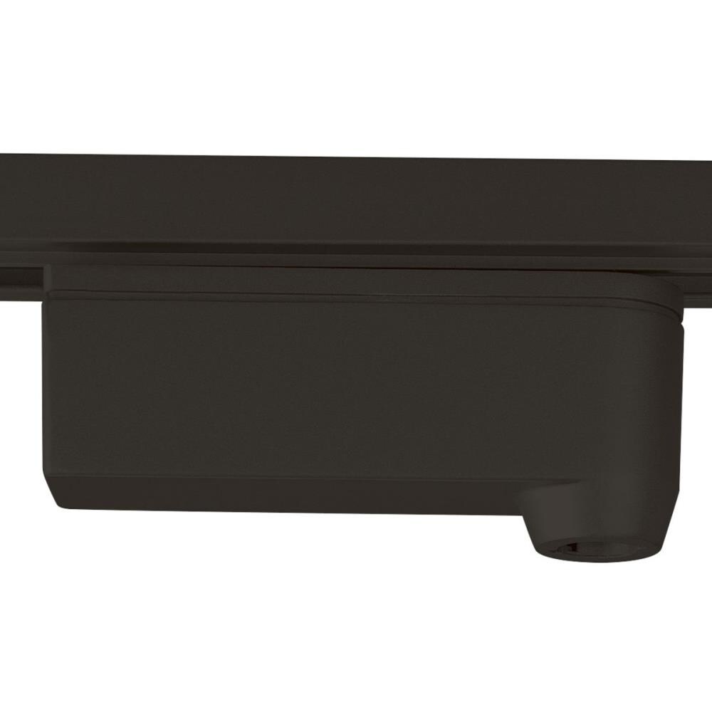 Progress Lighting P8516-31 Alpha Trak 5-in Black Metal Linear Inline Connector