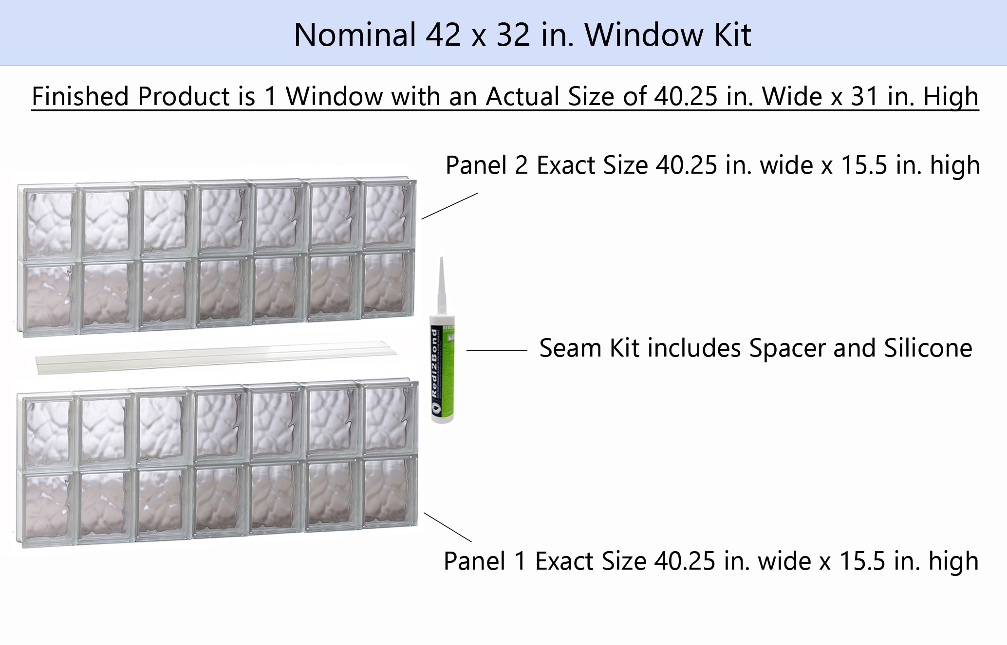 REDI2SET S4232DC Glass-Block-Windows - View #2