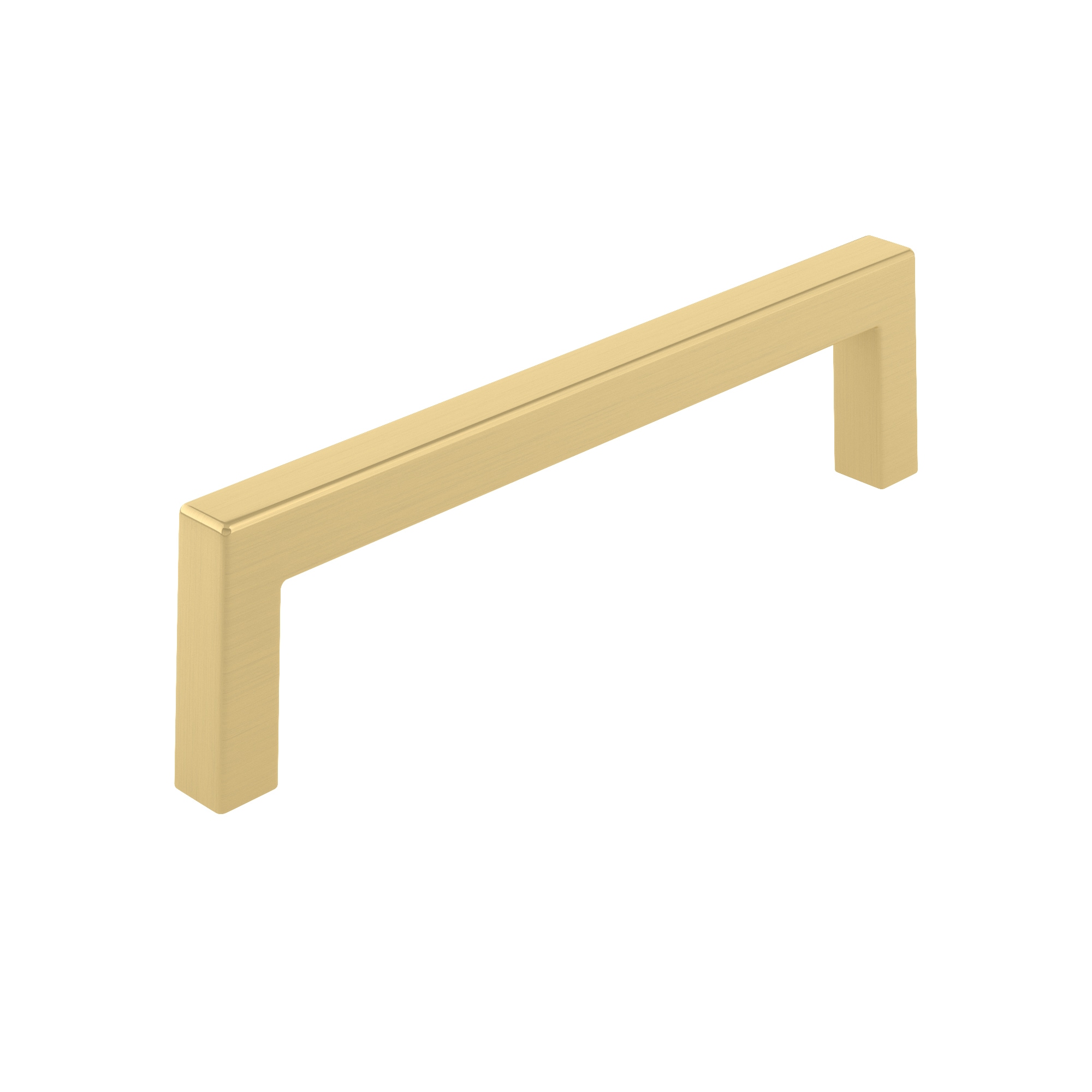 Richelieu BP873128160 Lambton 5-1/16-in , 128mm Center to Center Satin Brass Rectangular Handle