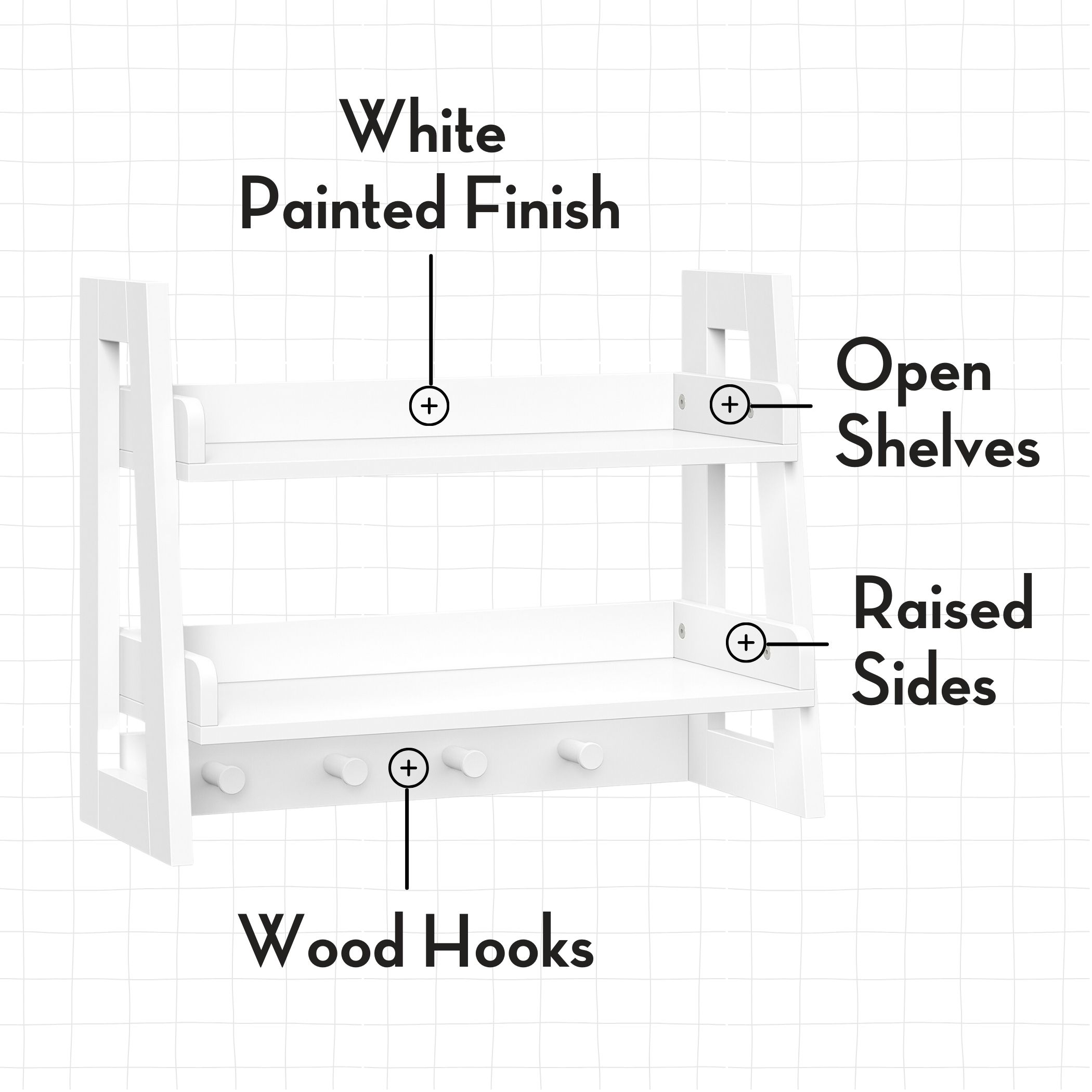 RiverRidge 02-380 Wall-Mounted-Shelving - View #4