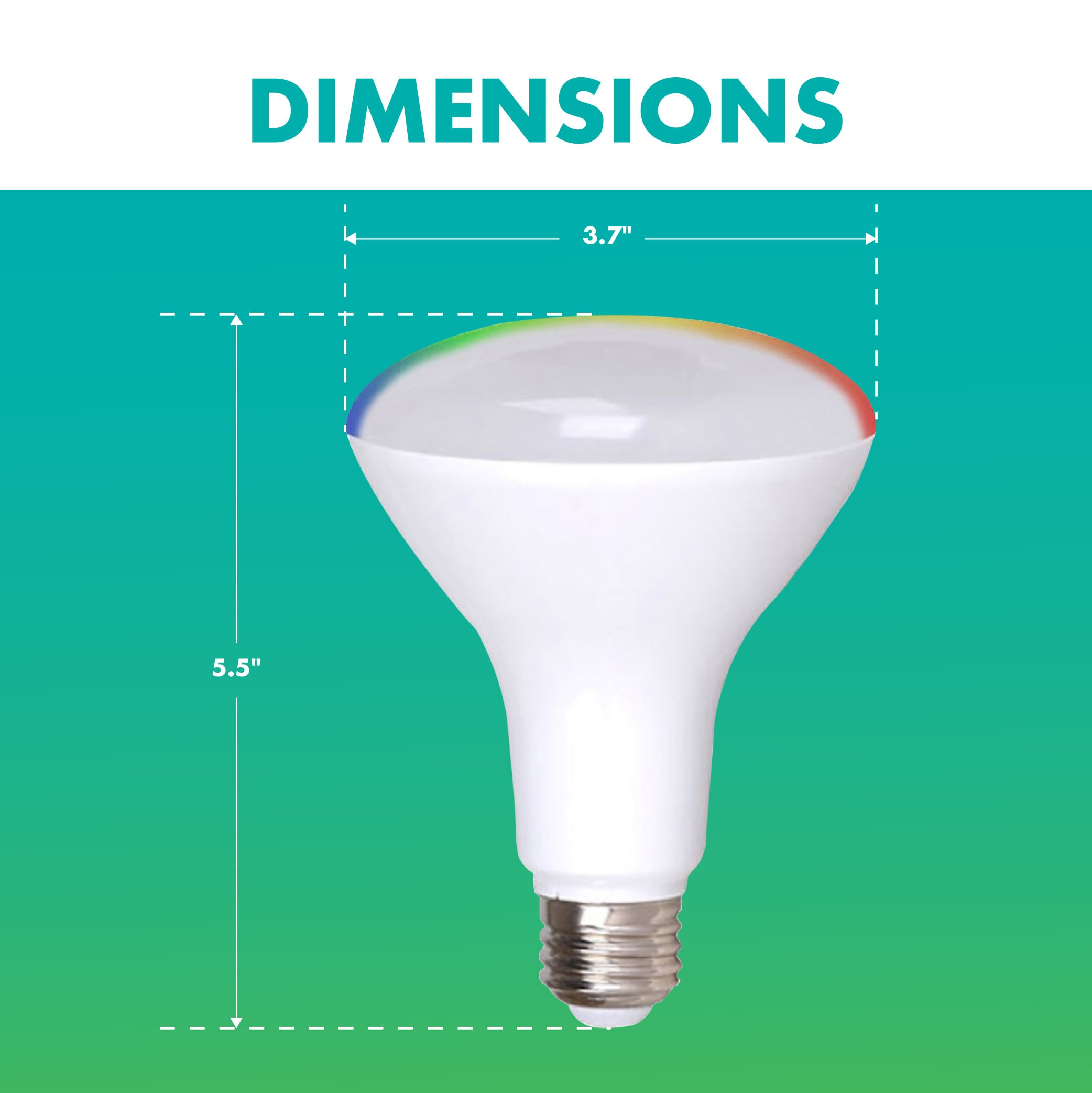 Simply Conserve 65-Watt EQ BR30 Medium Base (E-26) Dimmable Smart LED Light  Bulb (4-Pack)