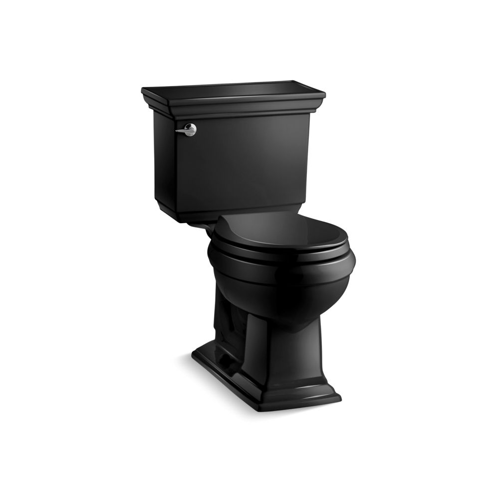 KOHLER Highline Black Elongated Chair Height 2-piece WaterSense