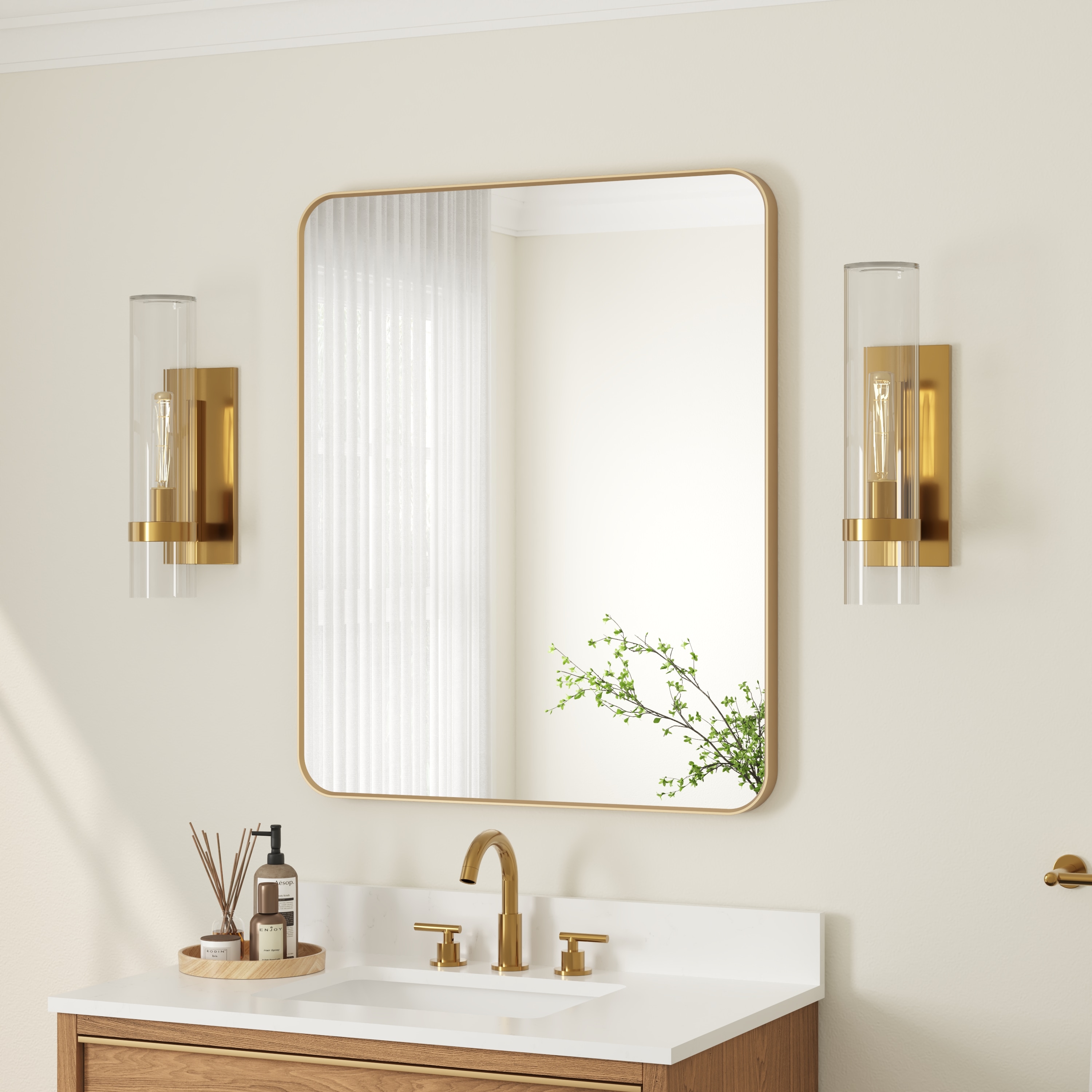 Forclover QNM-M0224L Framed-Bath-Mirrors - View #3