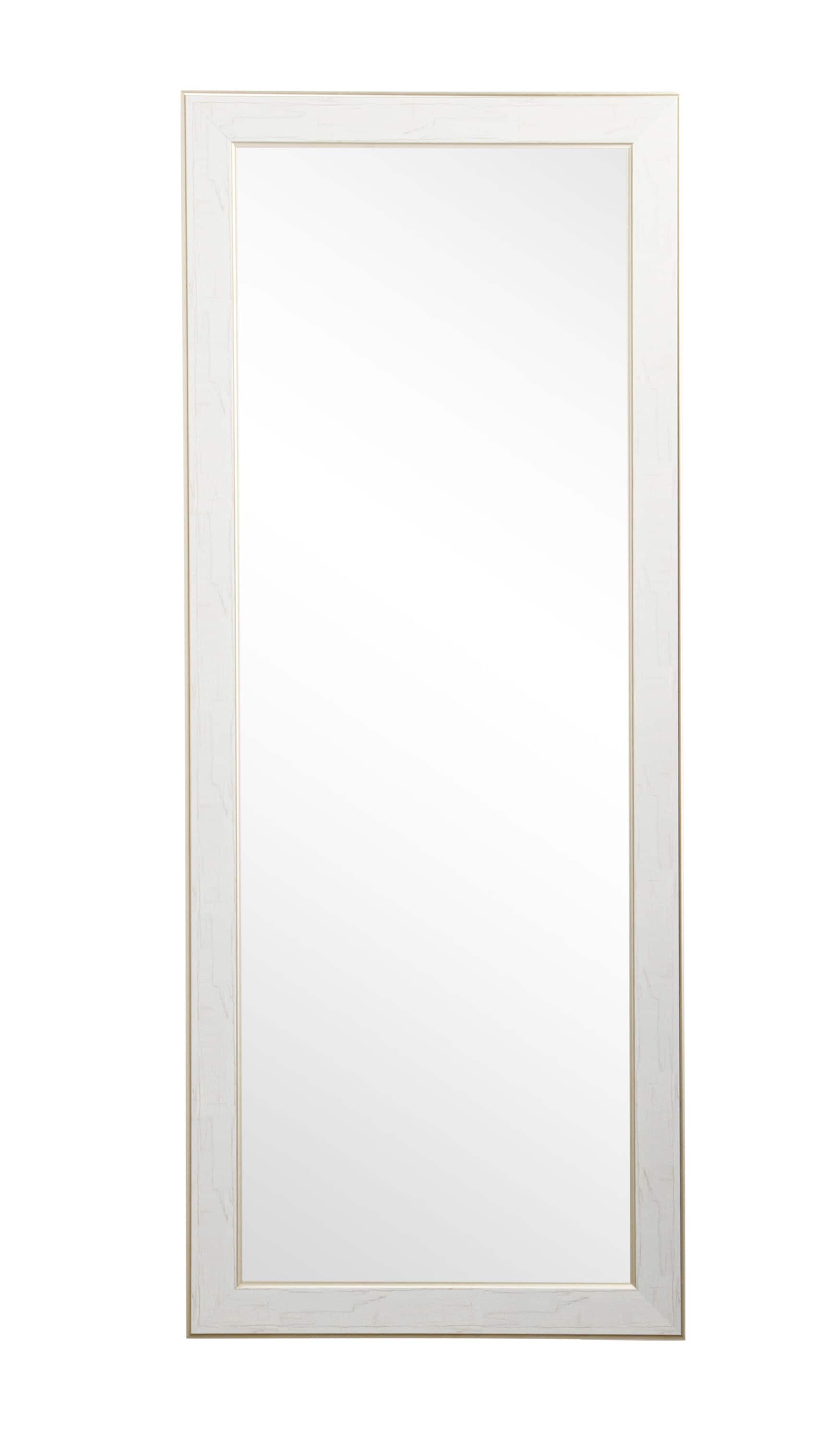 BrandtWorks AV43NM 25.5-Inches W x 70.5-Inches H Rectangle White/Gold/Aged Framed Full Length Vanity Mirror