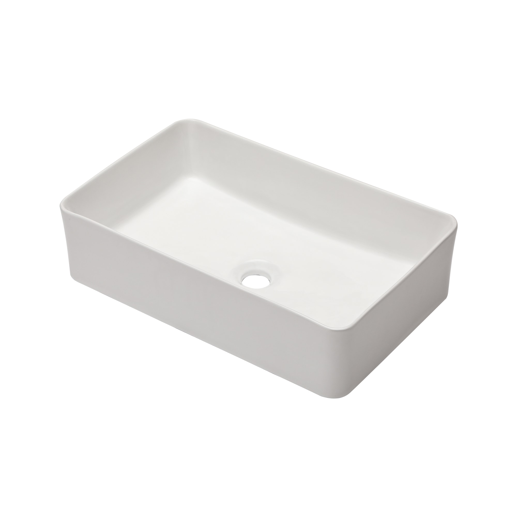 Lordear Porcelain Fireclay Vanity Sink Ceramic Vessel Rectangular ...