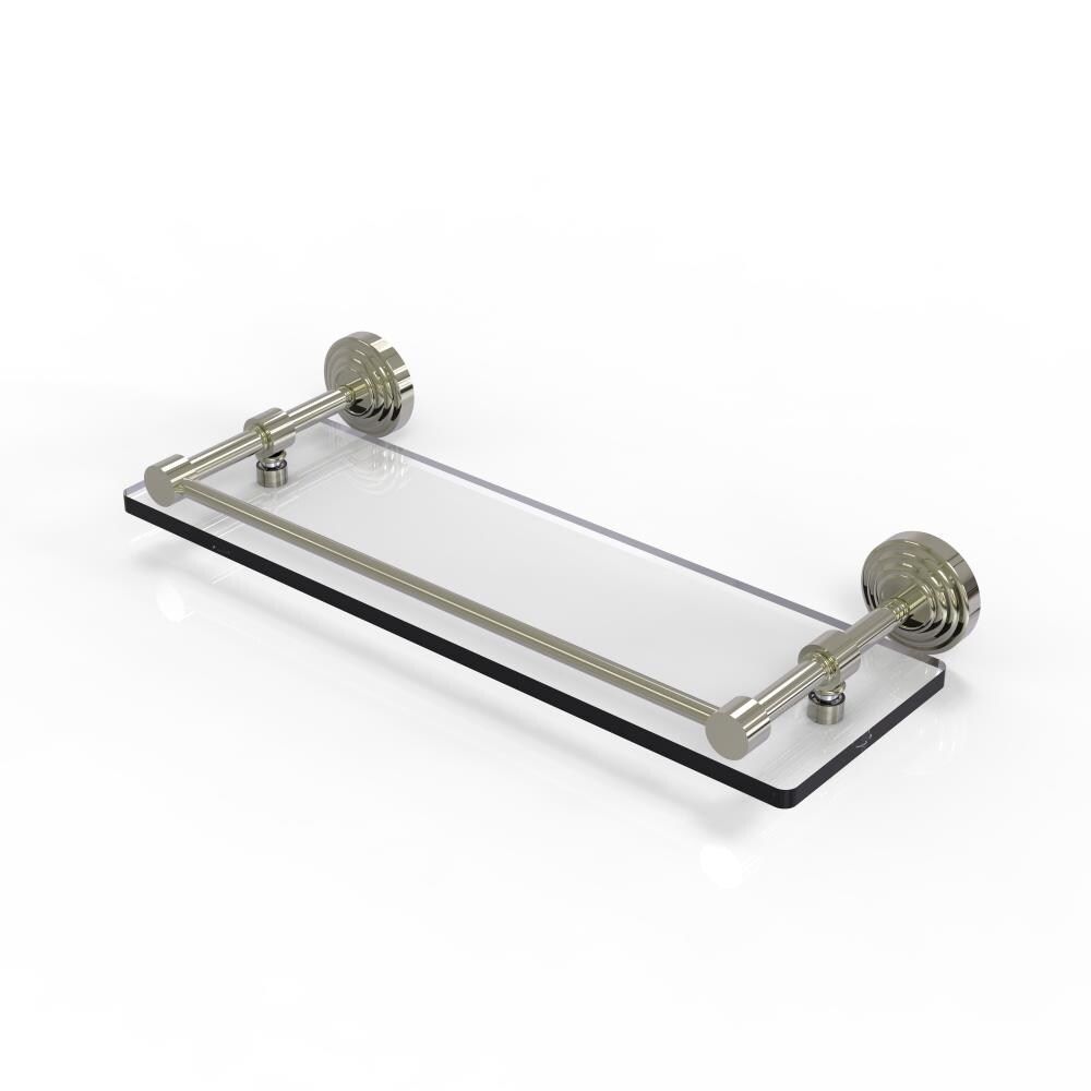Allied Brass WP-1/16-GAL-PNI Waverly Place Polished Nickel Wall mount Bathroom Shelf ( 16-in x 3-in x 5-in )